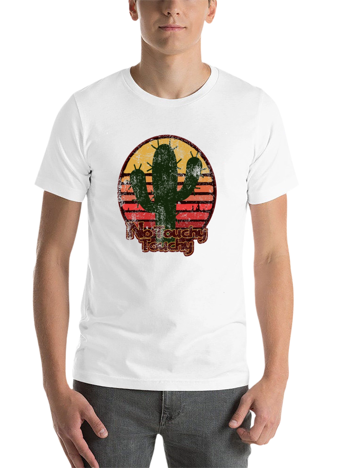 Black No Touchy Touchy Cactus Graphic Tee view 14