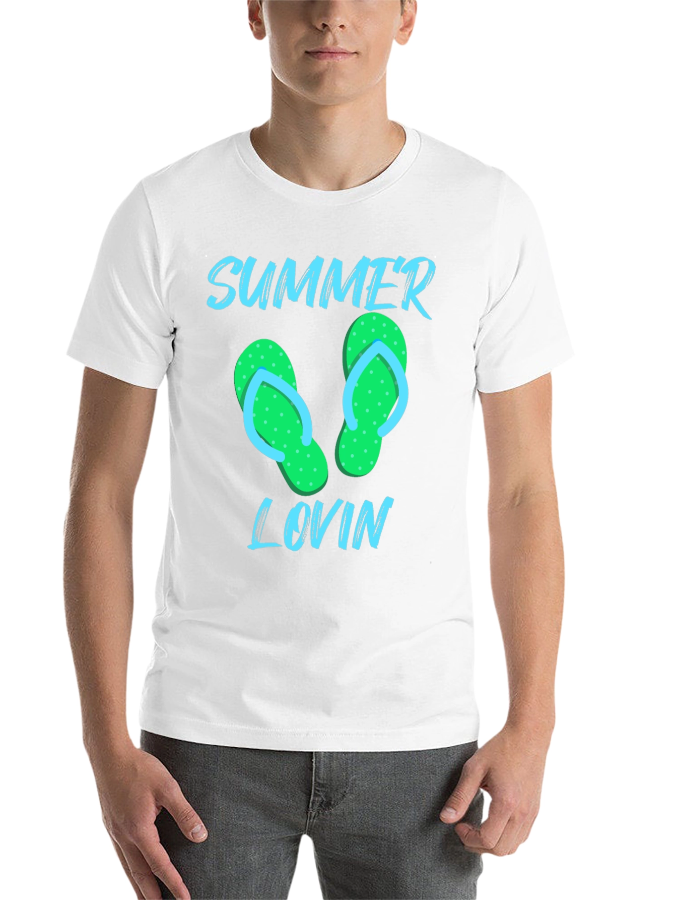 Black Summer Lovin' Flip Flop Graphic Tee view 14