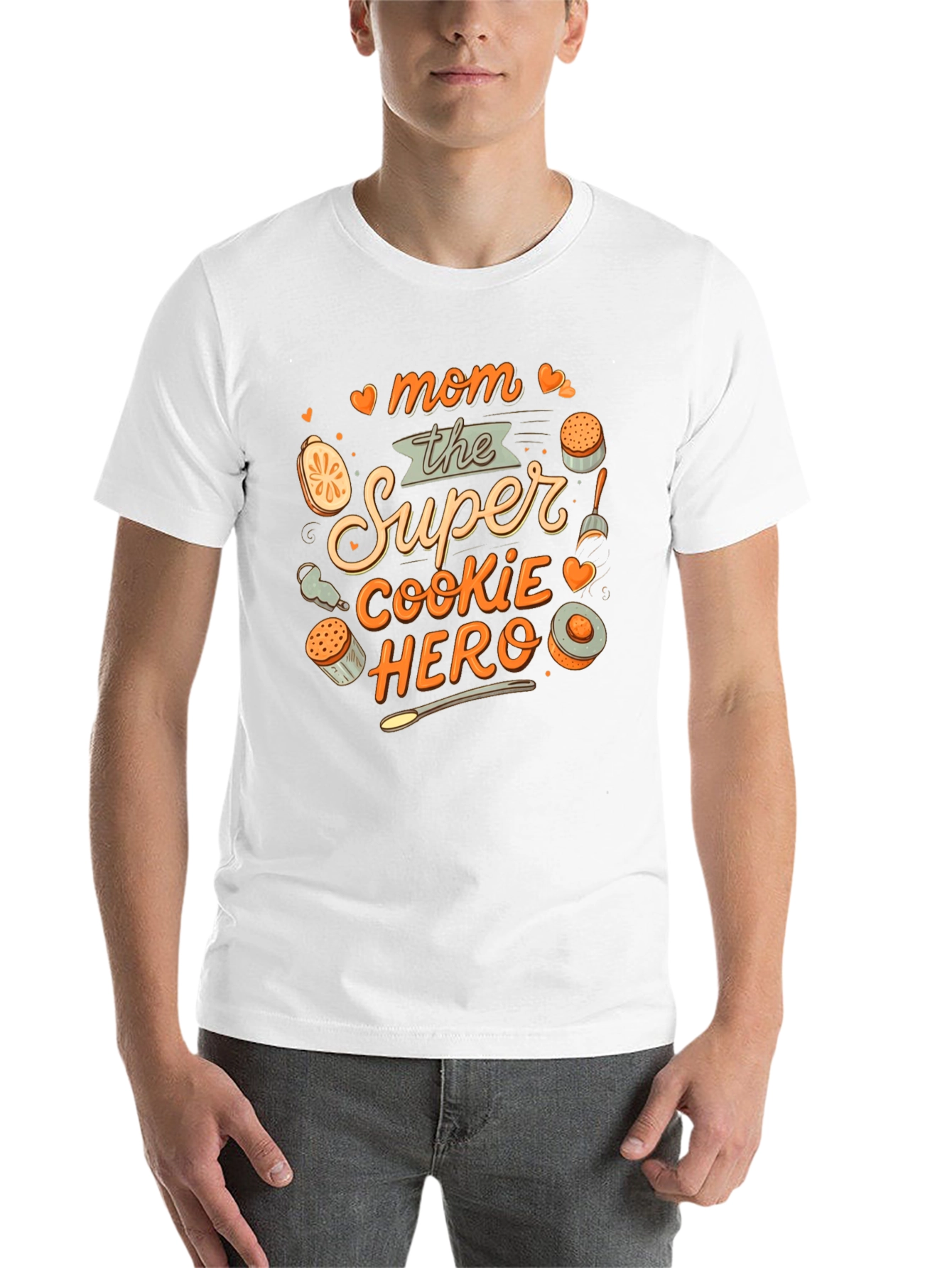 Black Mom the Super Cookie Hero T-Shirt view 14