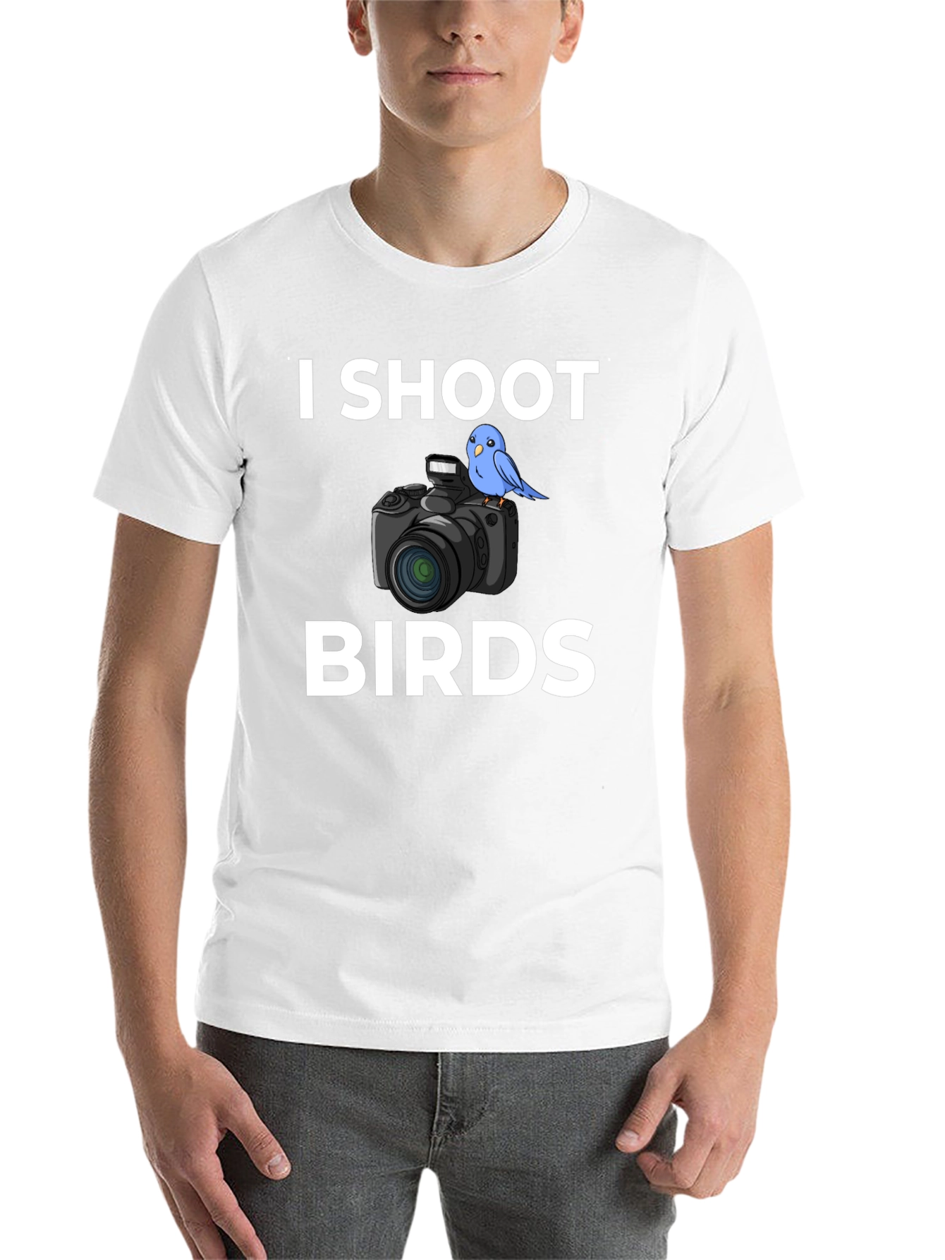 Black I Shoot Birds Graphic T-Shirt view 14