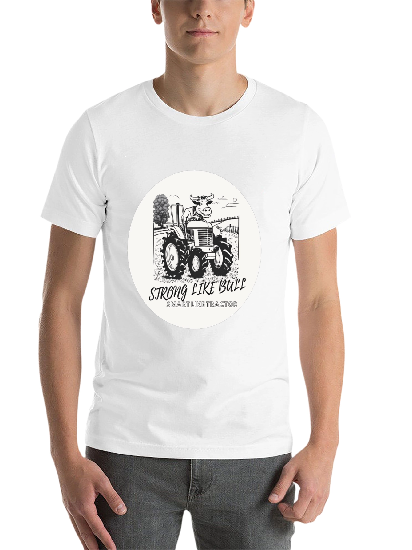 Black Strong Like Bull T-Shirt view 14