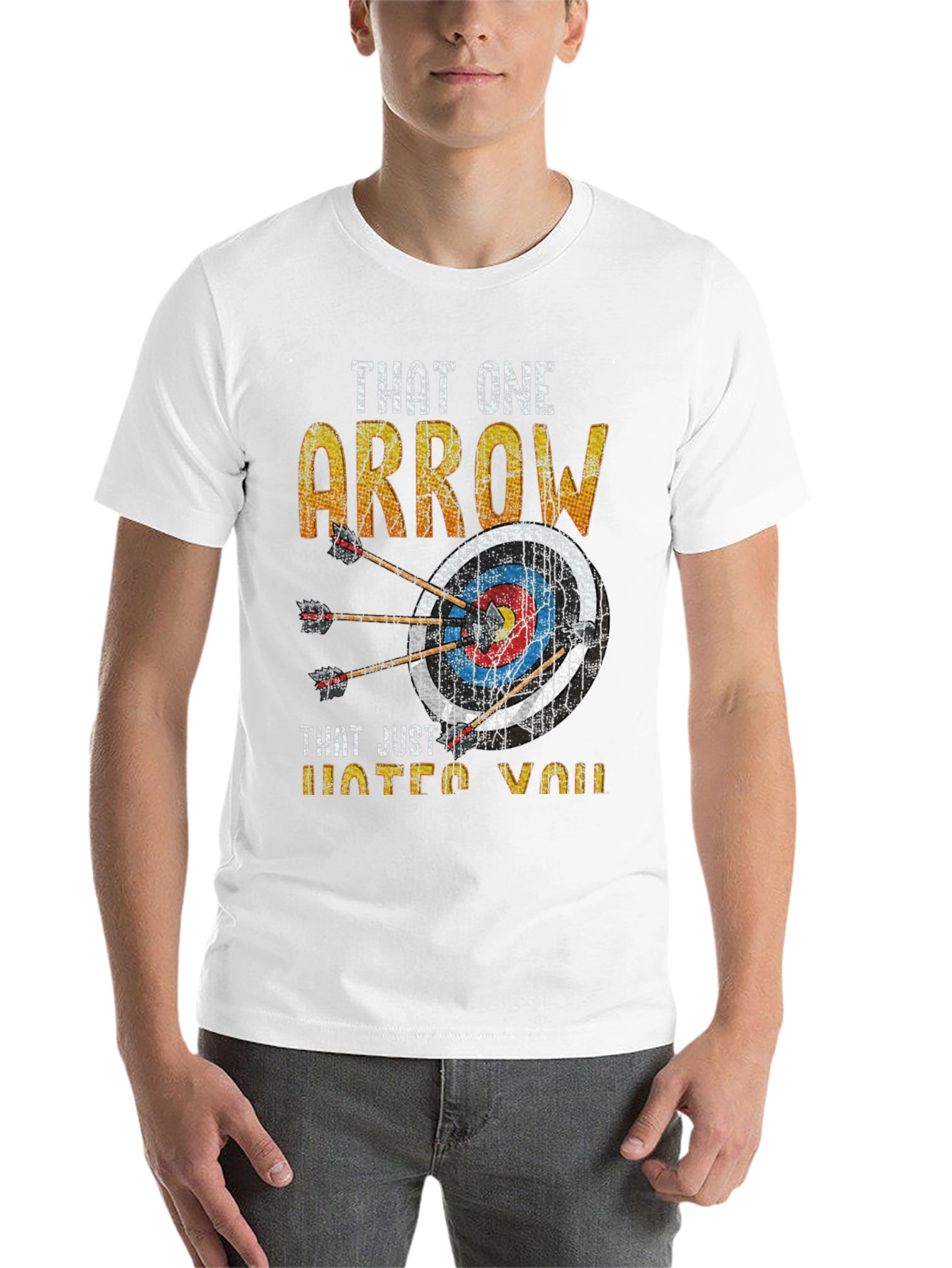 Black Archery Arrow T-Shirt - Humor Target Tee view 14