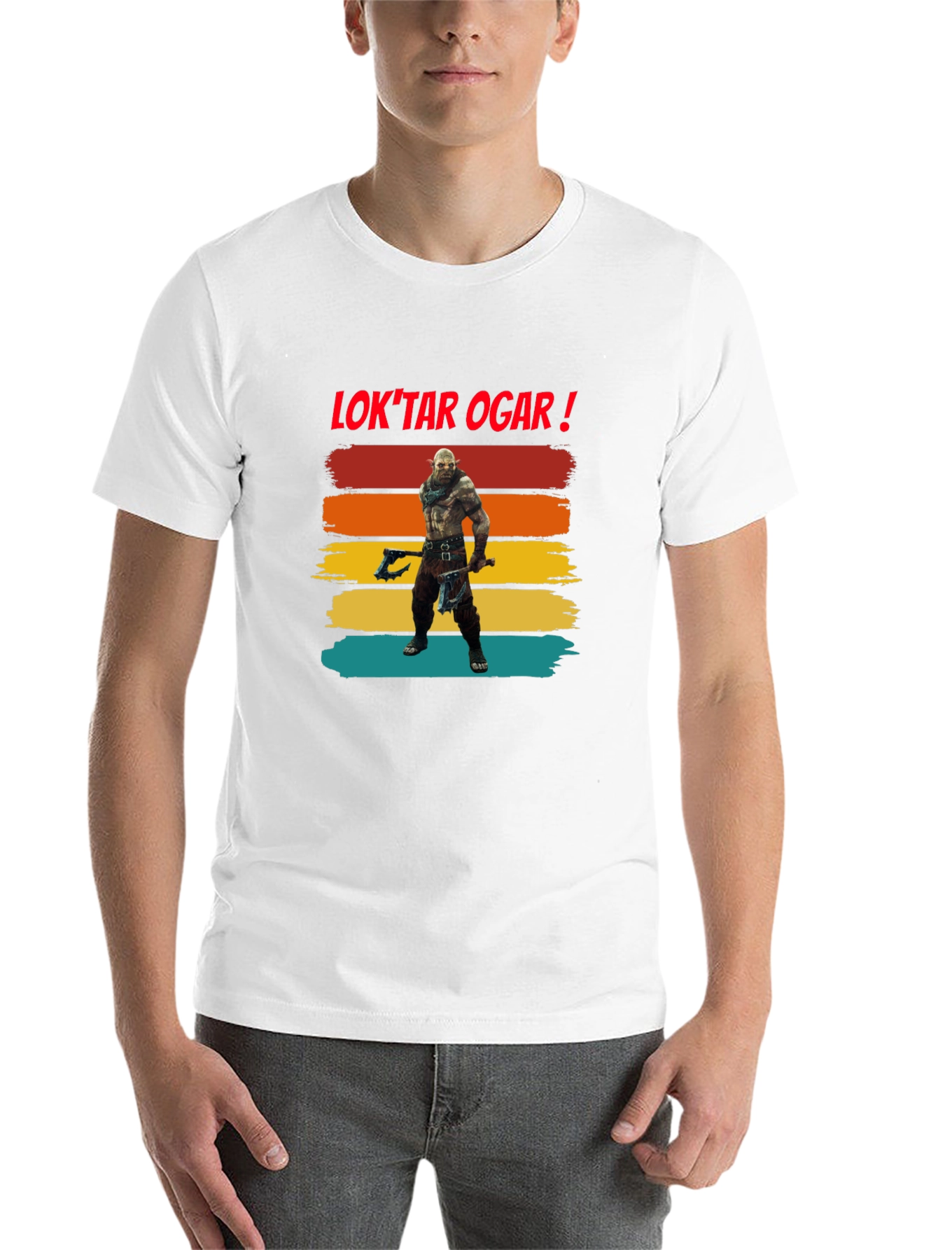 Black Lok'tar Ogar Orc T-Shirt view 14
