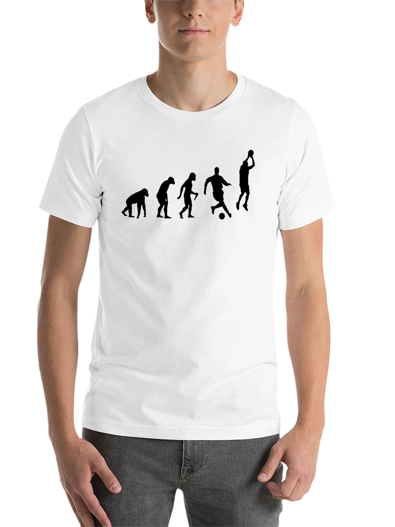 Black Evolution of Soccer Black T-Shirt view 14