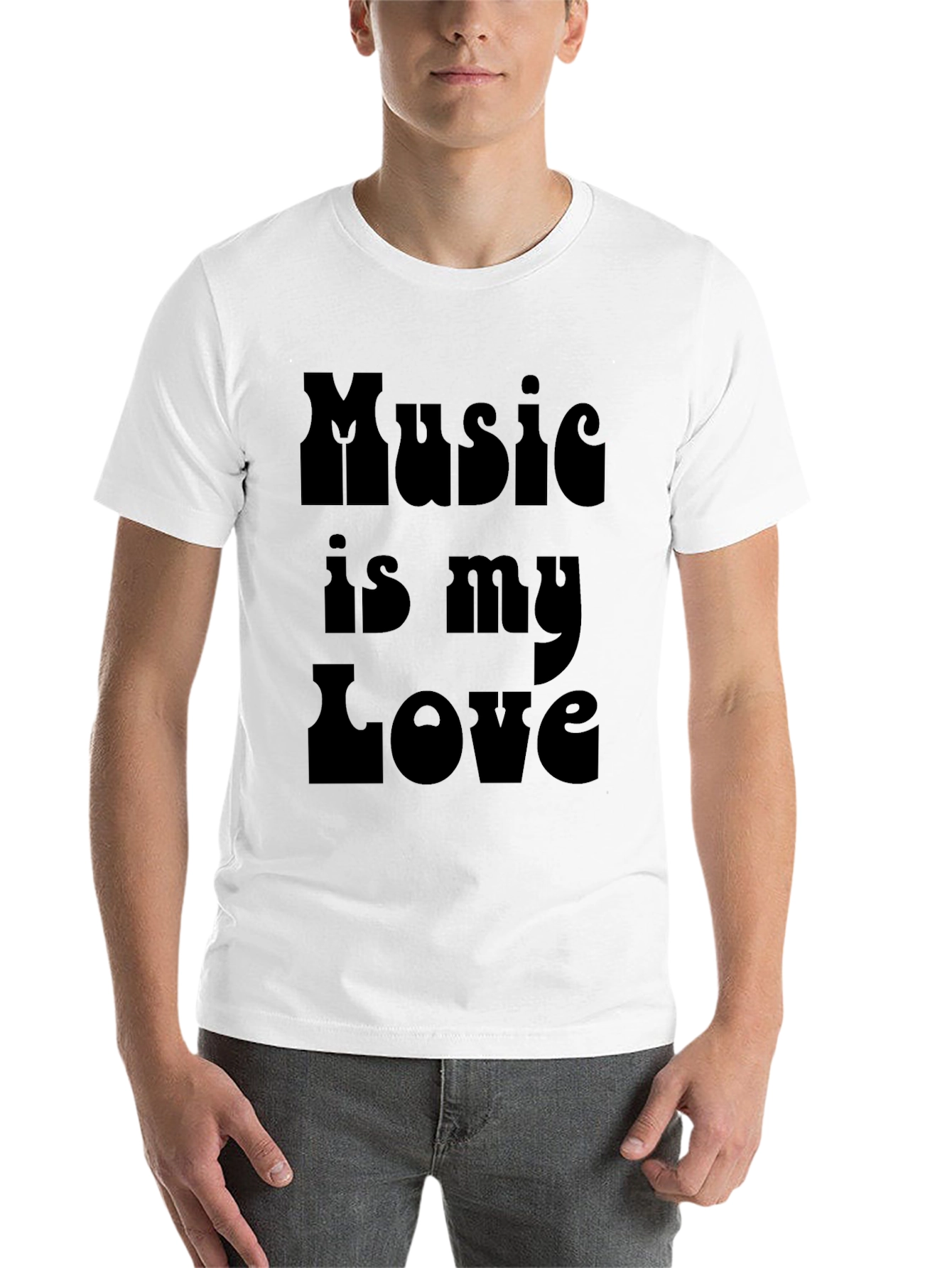 Black Music is My Love Black Graphic Tee view 14