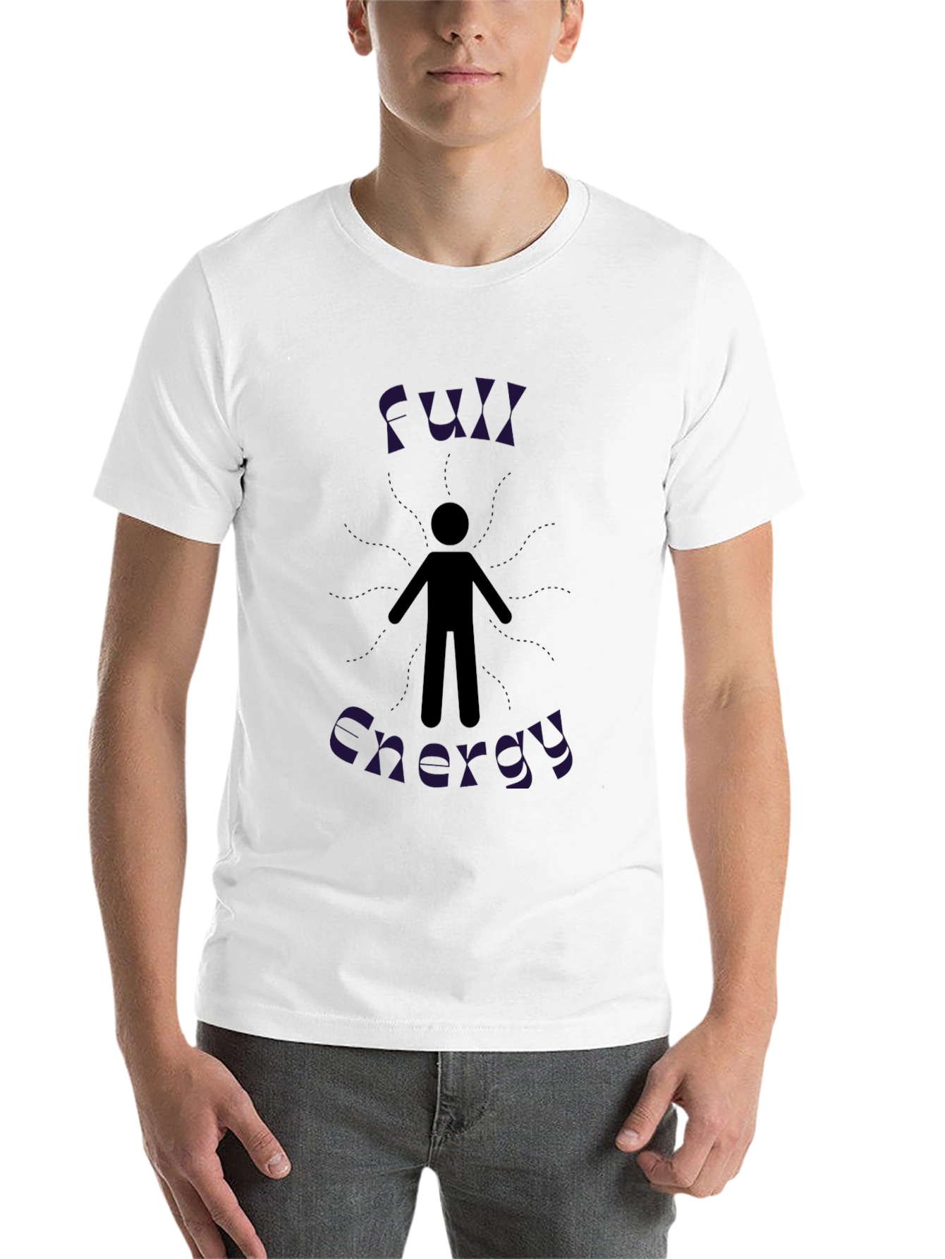 Full Energy Graphic Tee - Black Cotton Comfort - 14