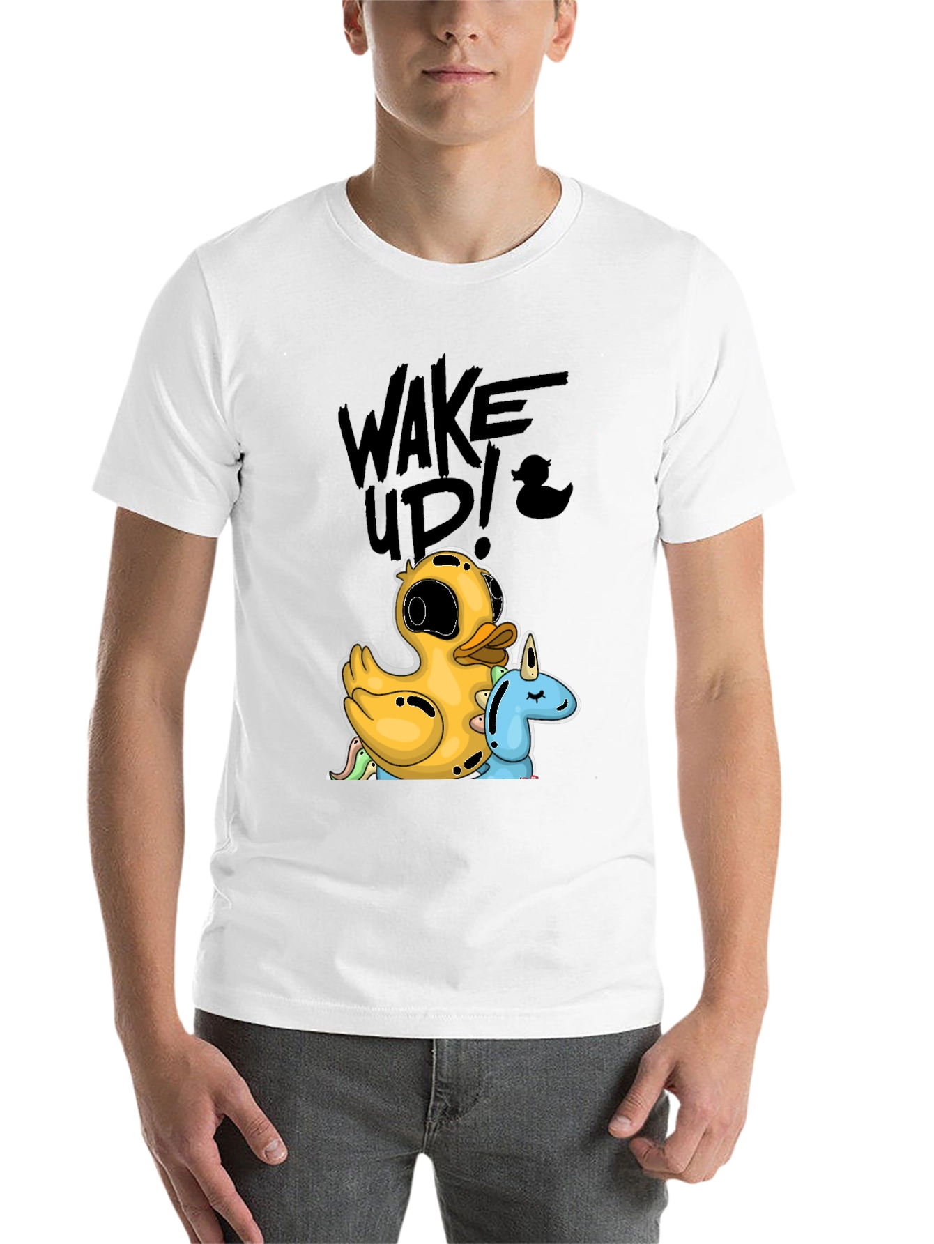 Black Duck & Unicorn Graphic Tee - Wake Up! view 14