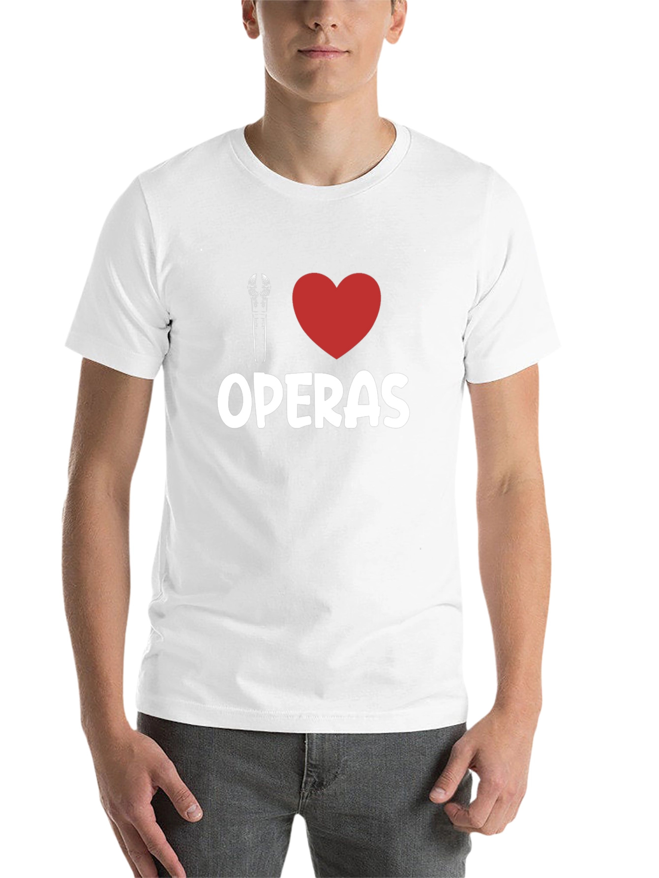 Black I Heart Operas Black T-Shirt - Music Lover Tee view 14