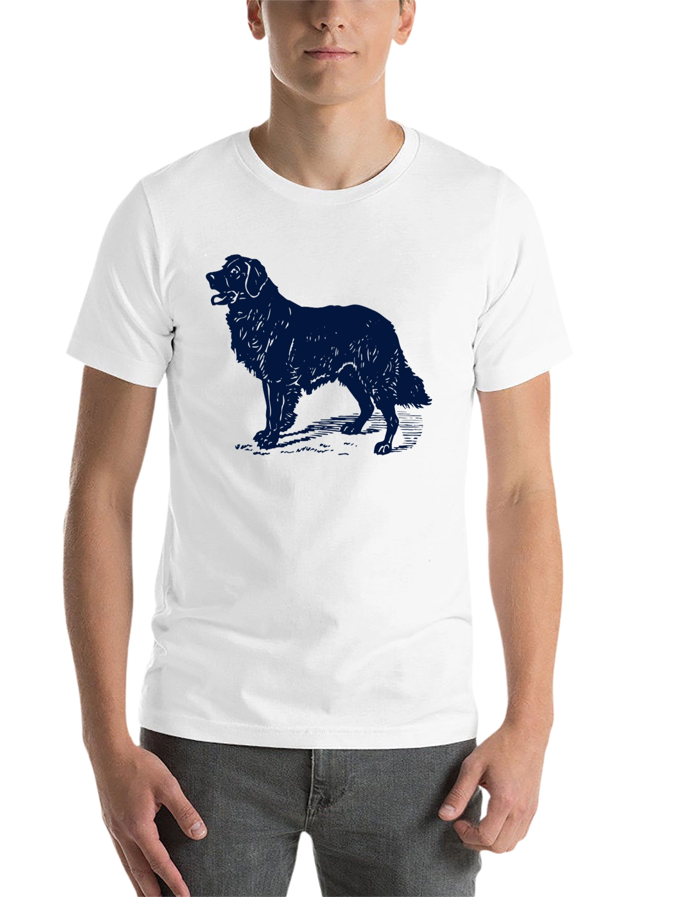 Black Dog Silhouette Graphic Tee - Black view 14