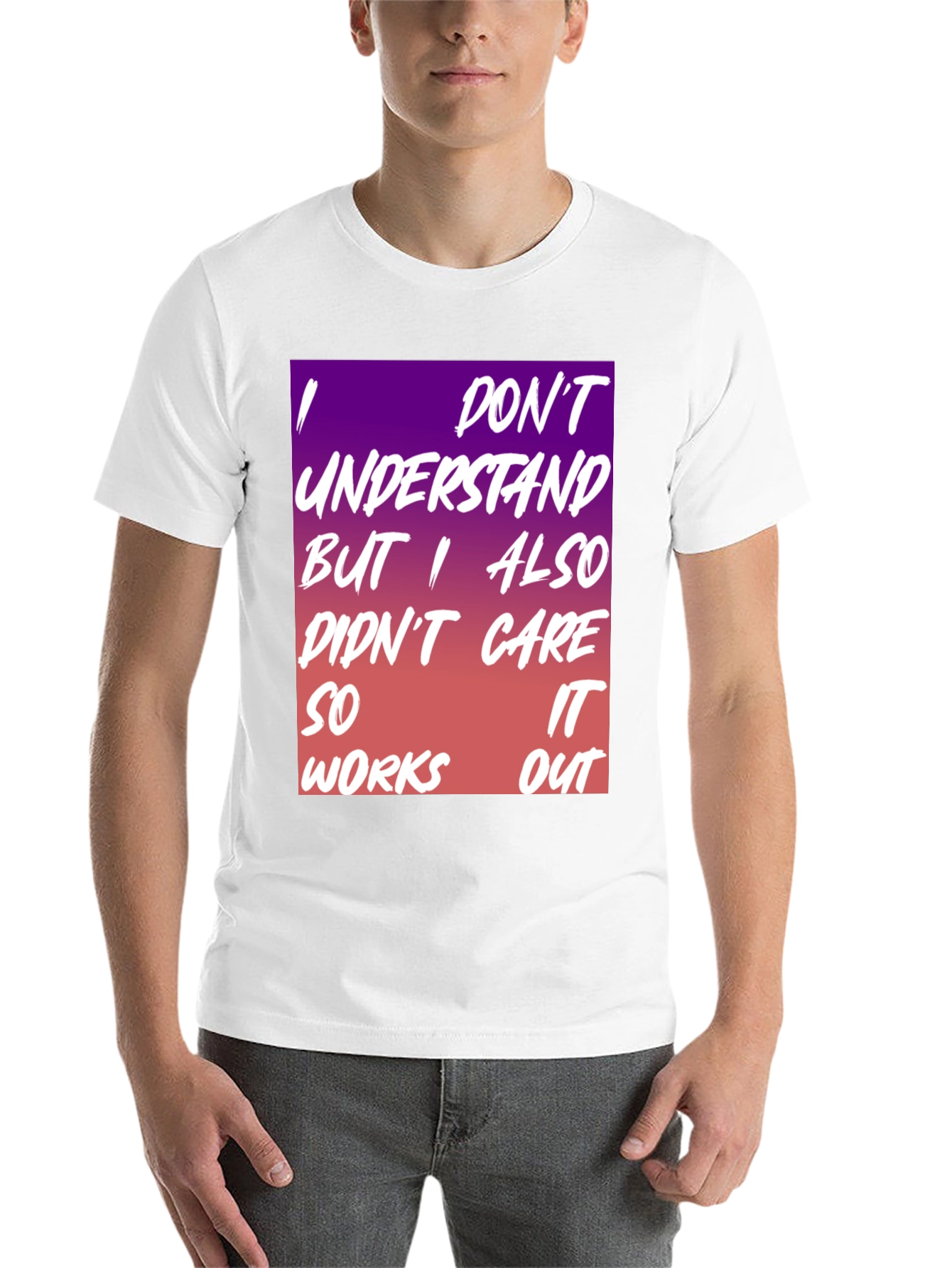 Black I Don't Understand Graphic Tee view 14