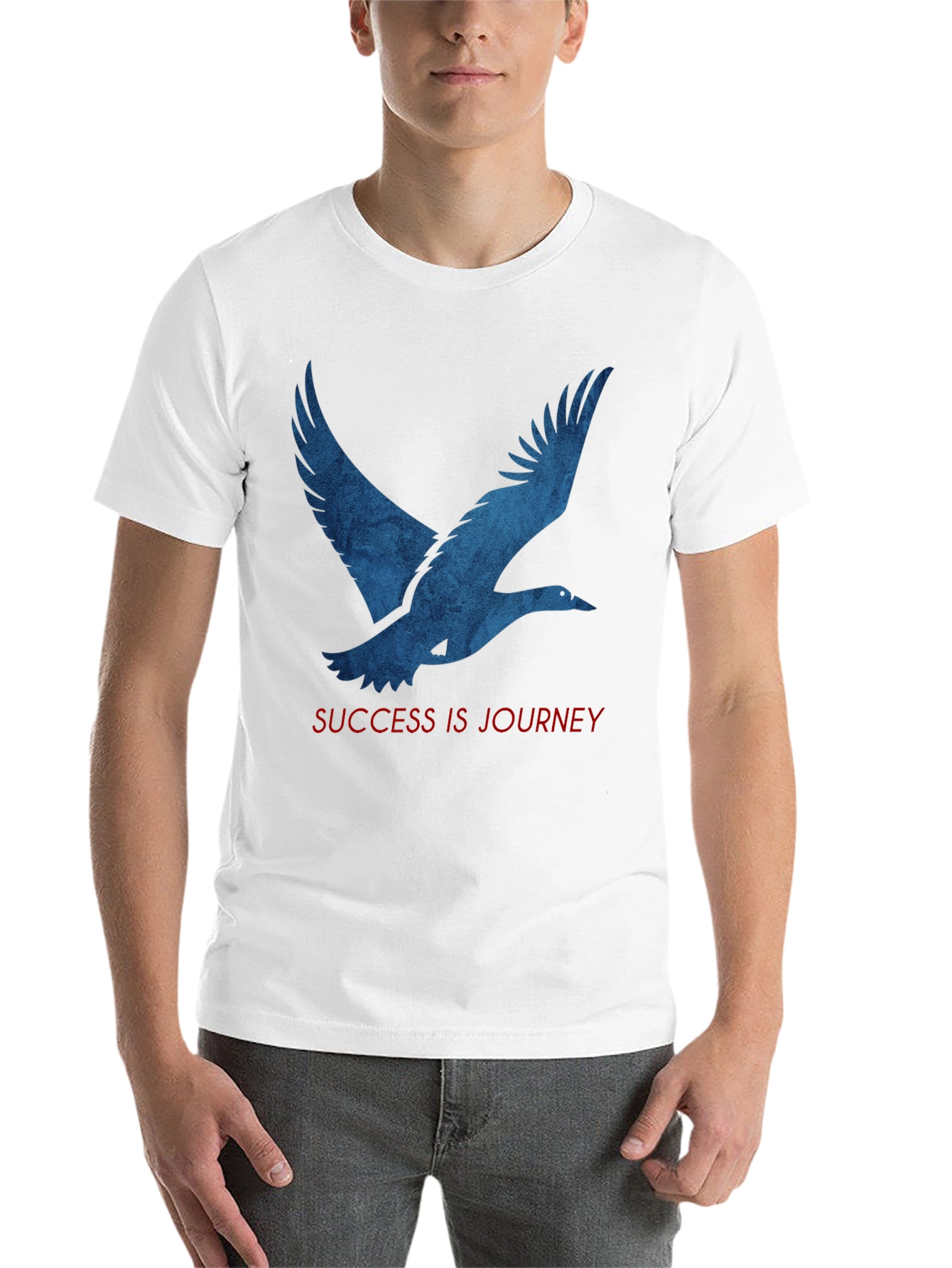 Black Success Journey Bird Graphic T-Shirt - Black view 14