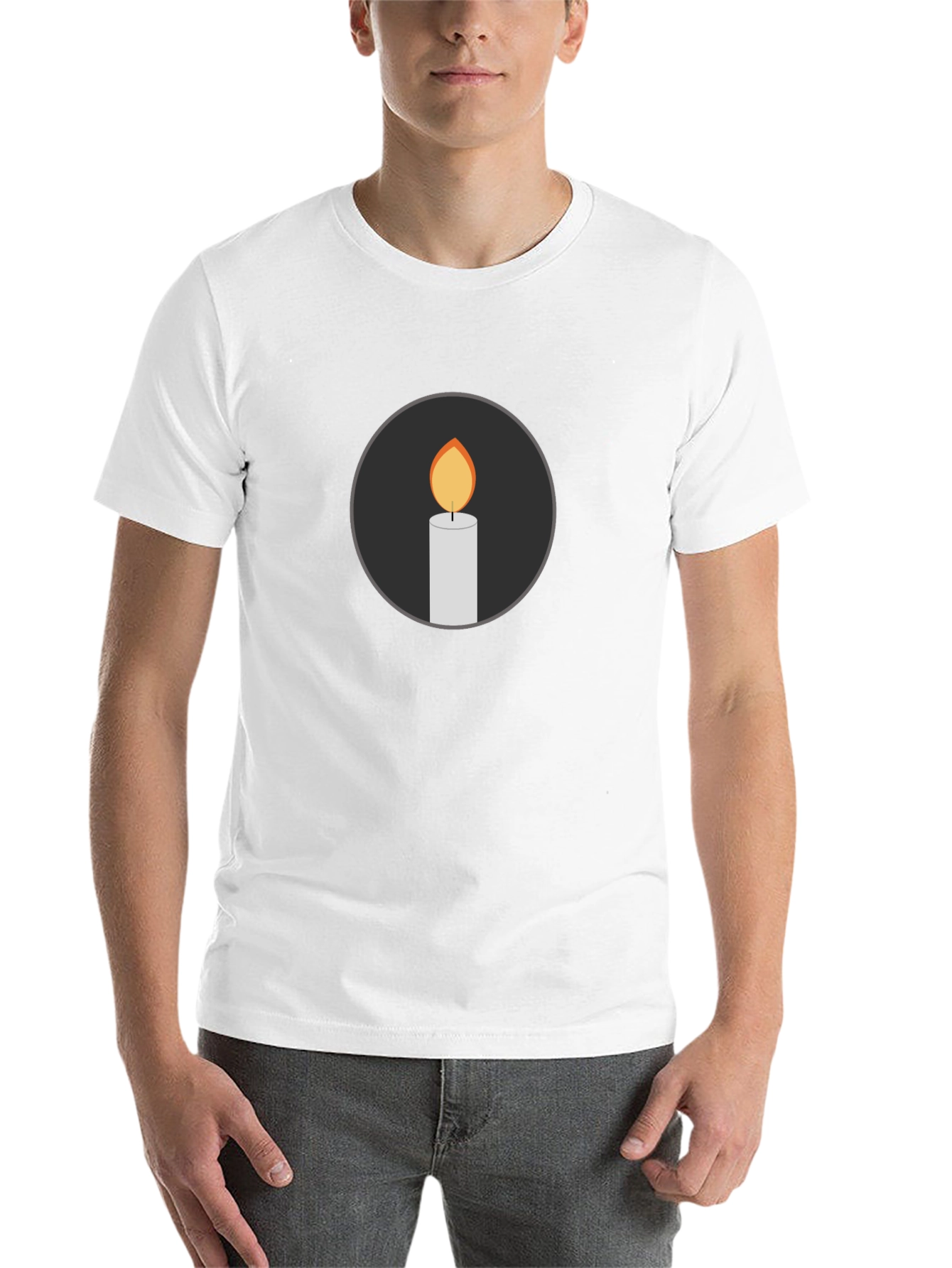 Black Candle Graphic Black T-Shirt view 14