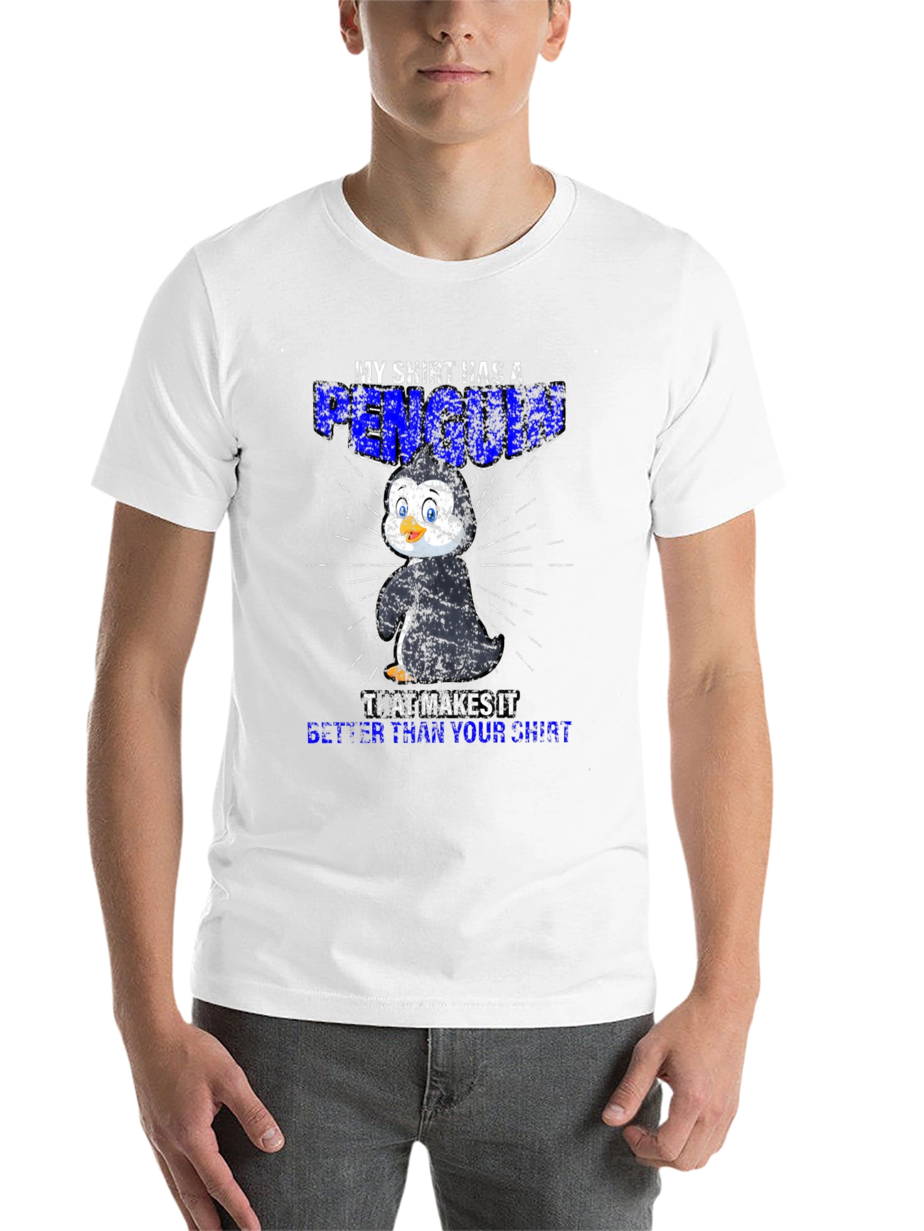 Black Penguin Graphic T-Shirt: Better Than Your Shirt! view 14