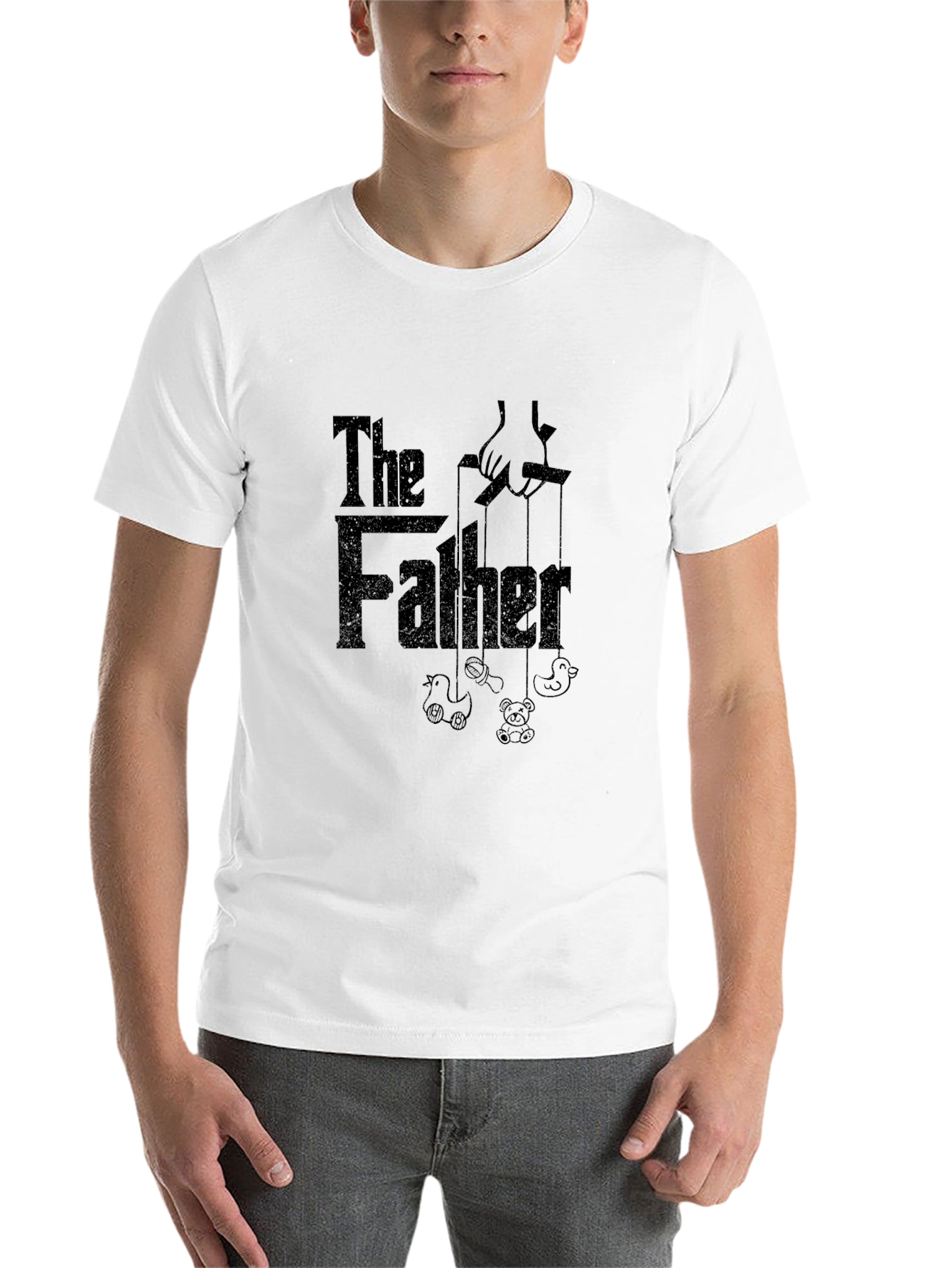 Black The Father T-Shirt - Dark Humor Dad Tee view 14