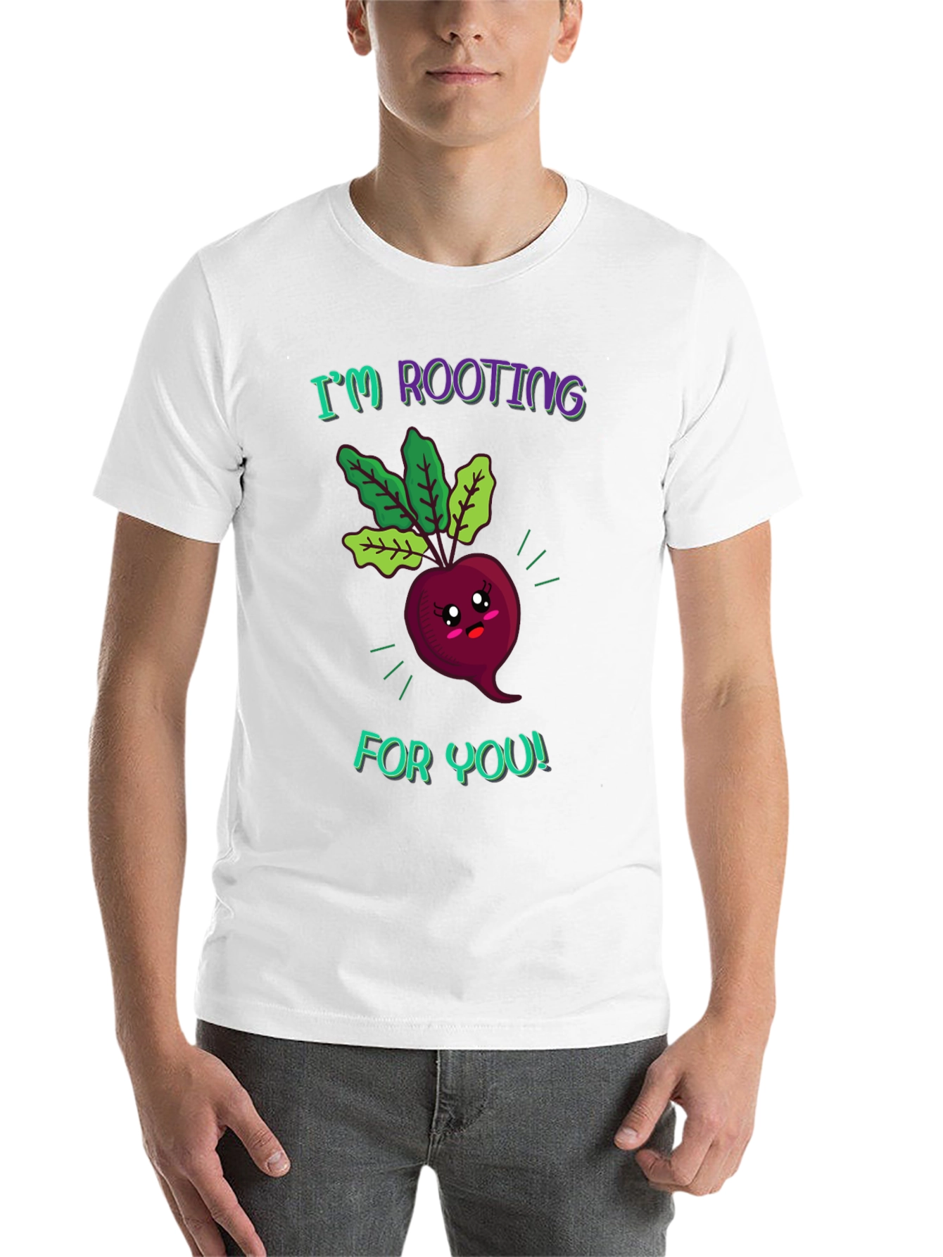 Black I'm Rooting For You Beetroot Graphic Tee view 14