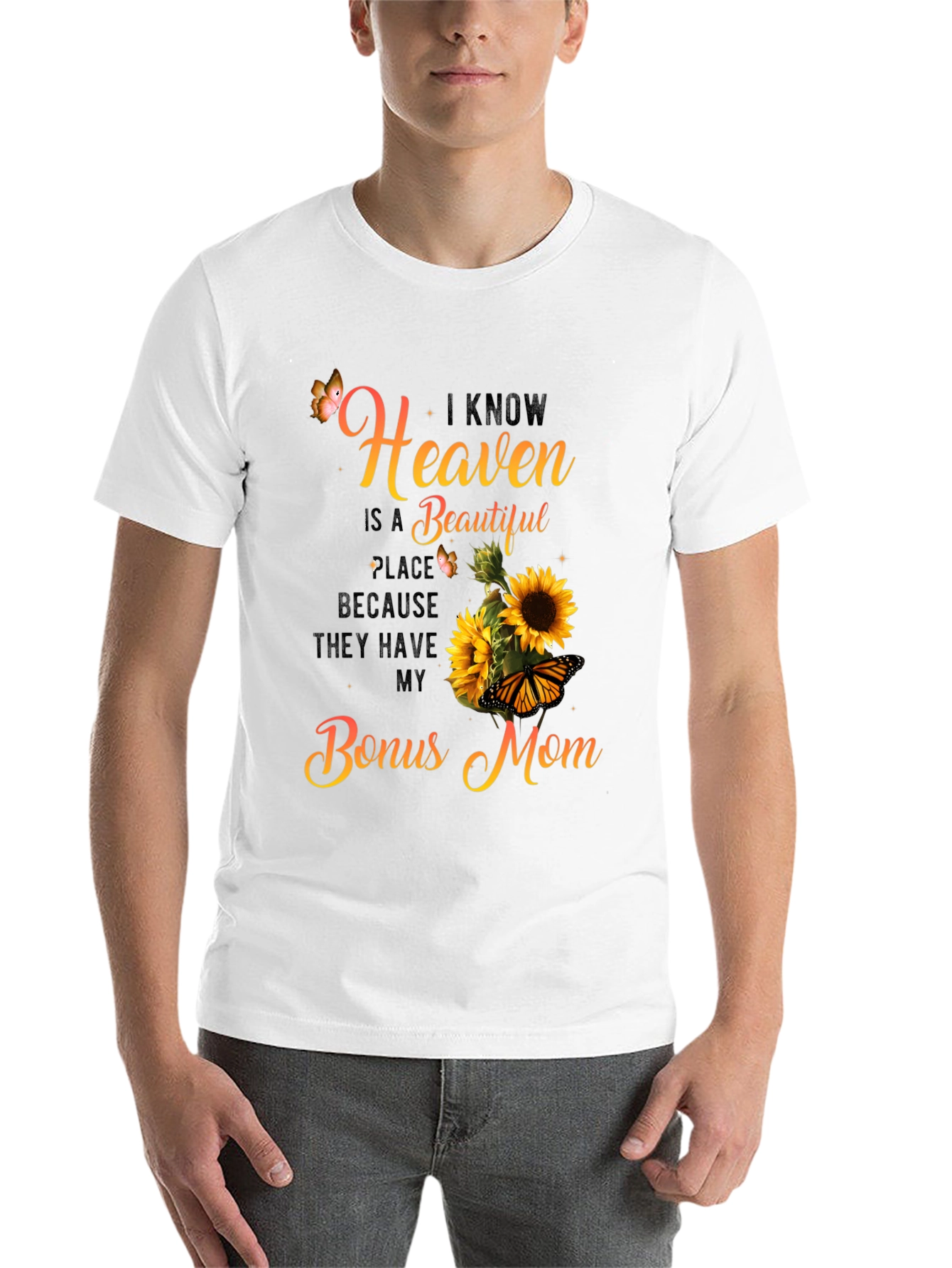 Black Bonus Mom Sunflower Graphic Tee view 14