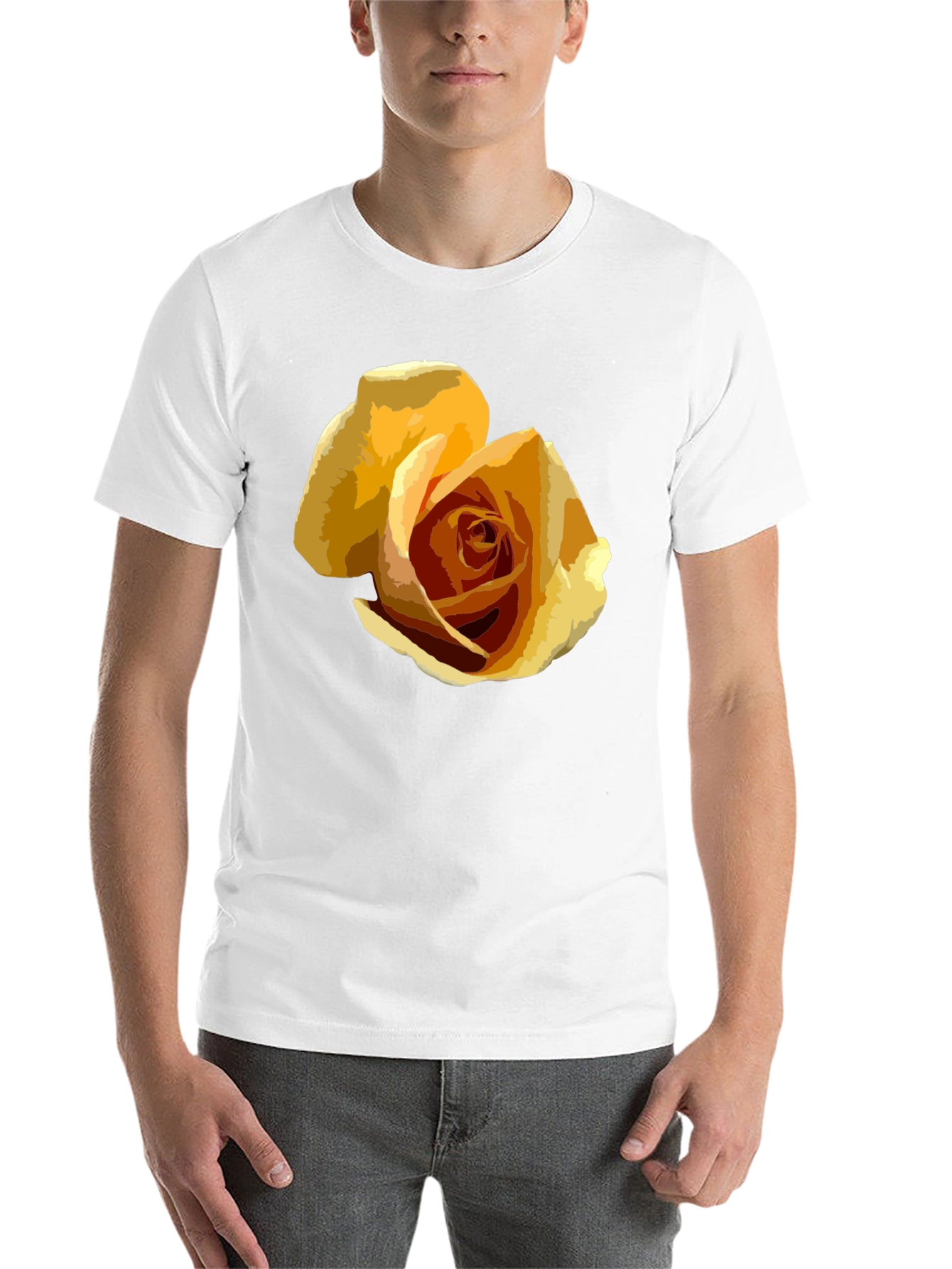 Black Rose Graphic T-Shirt - Modern Artistic Tee view 14
