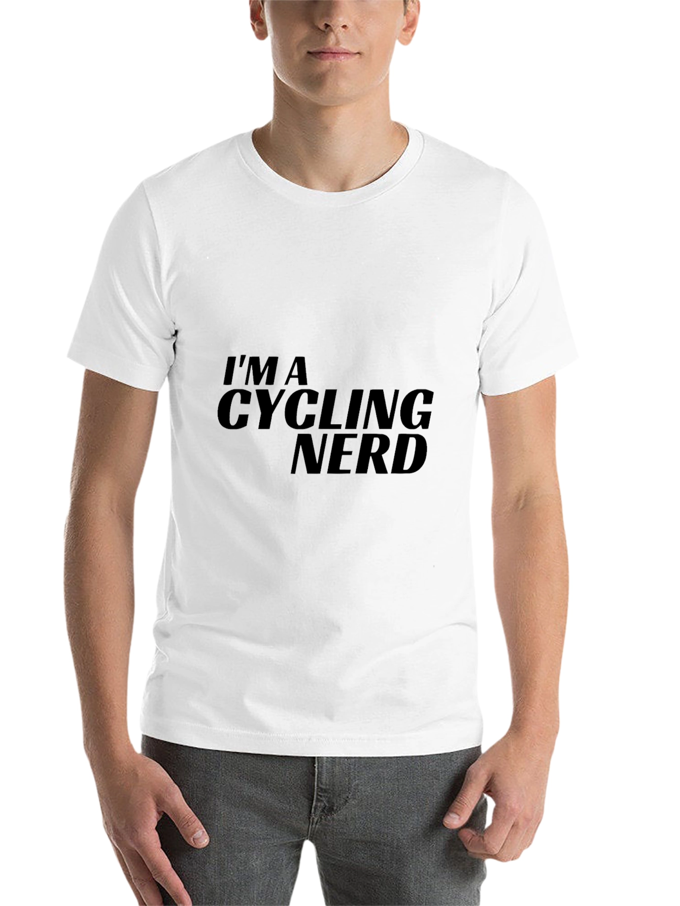 Black Cycling Nerd Graphic T-Shirt view 14