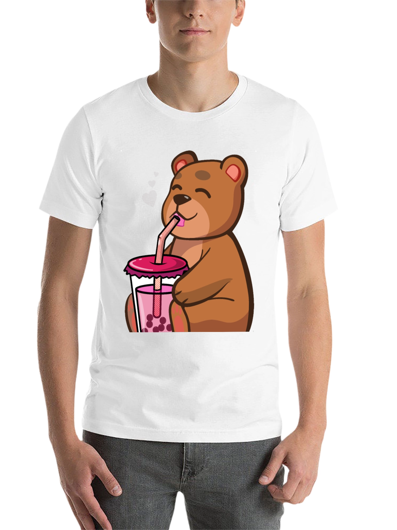 Black Bear Boba Bubble Tea T-Shirt view 14