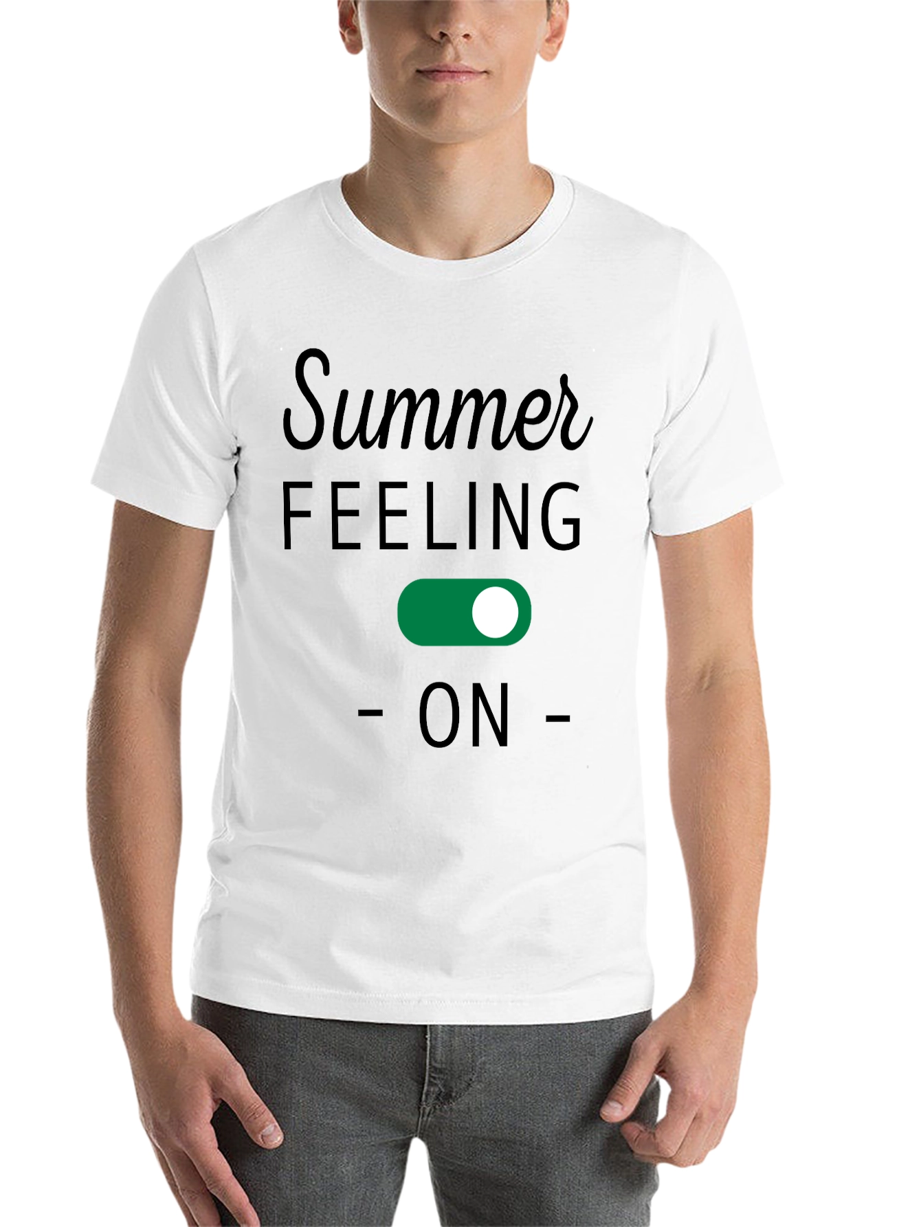 Black Summer Feeling On T-Shirt view 14