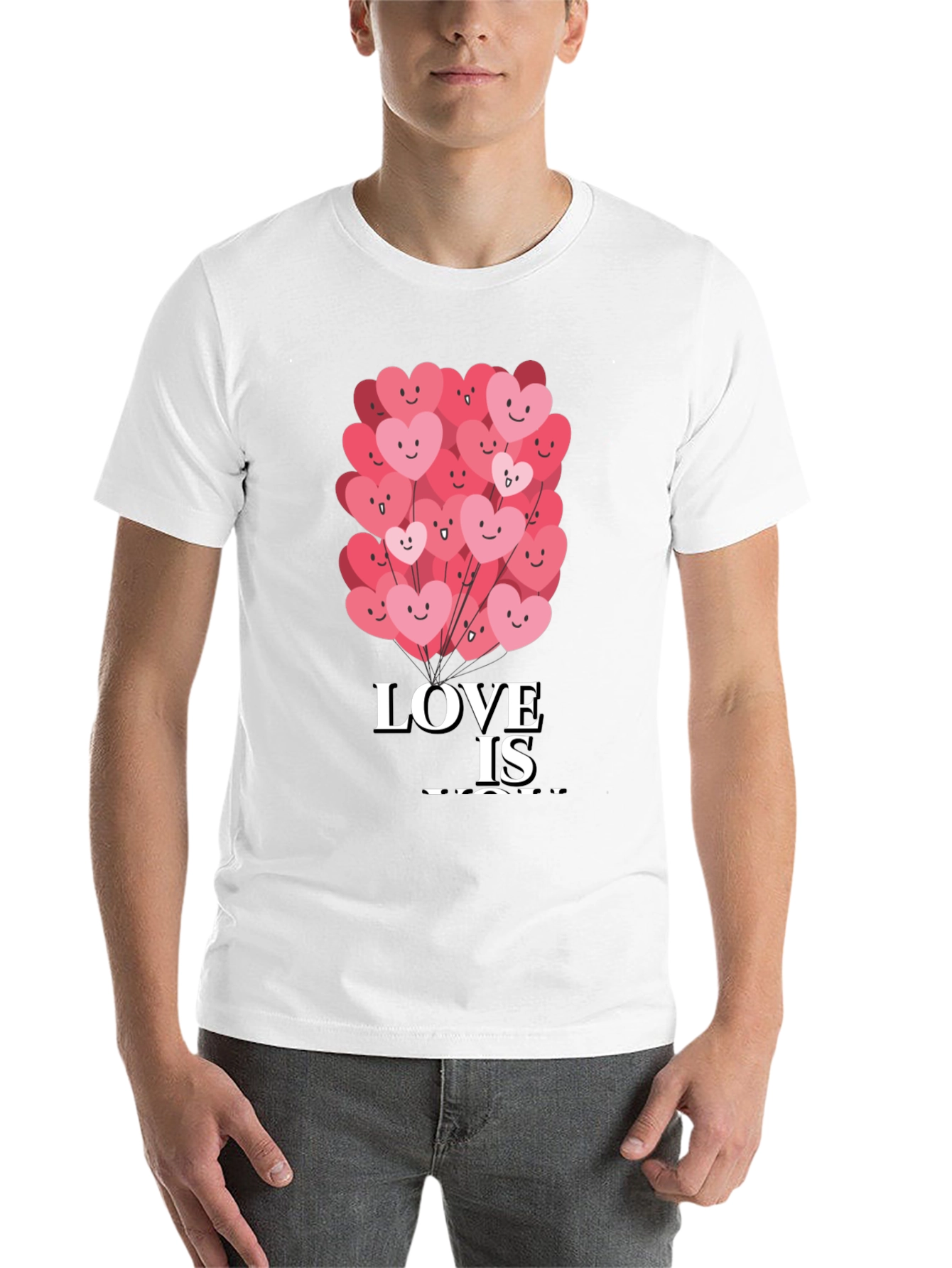 Black Love Is You Graphic Tee - Valentine's Day Shirt view 14