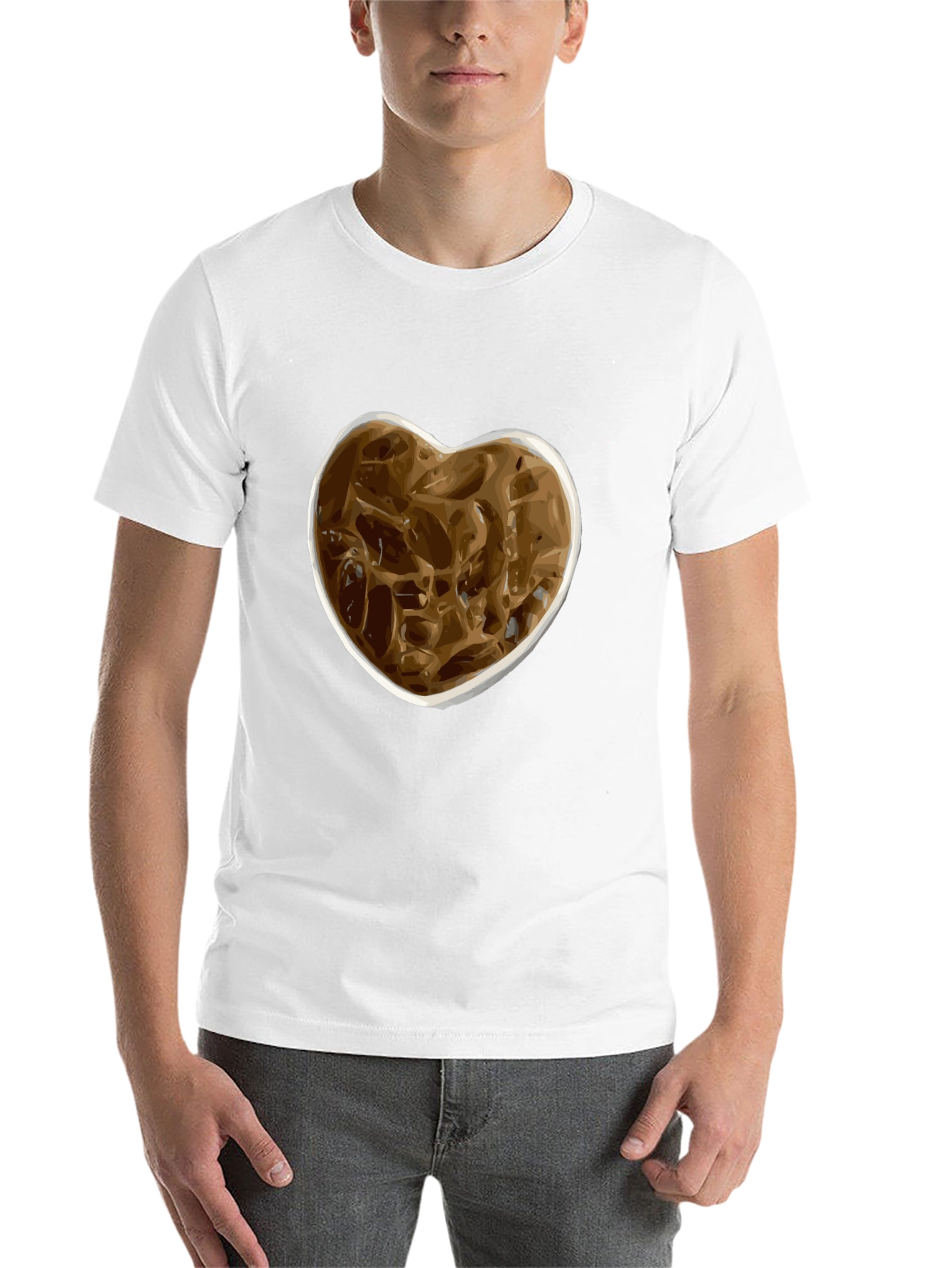 Black Iced Coffee Heart Graphic Tee - Casual Style view 14