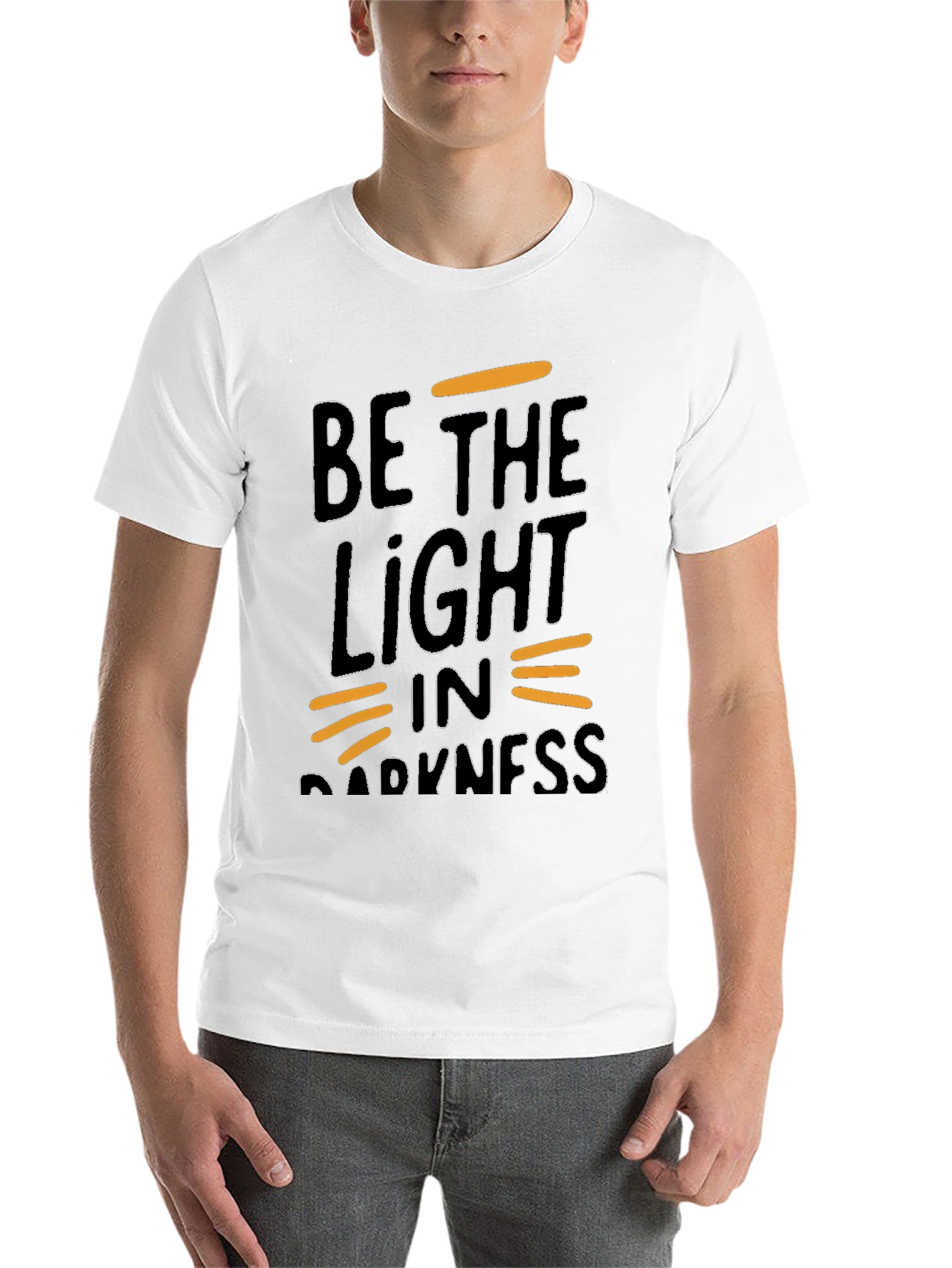 Black Be the Light in Darkness Graphic Tee view 14