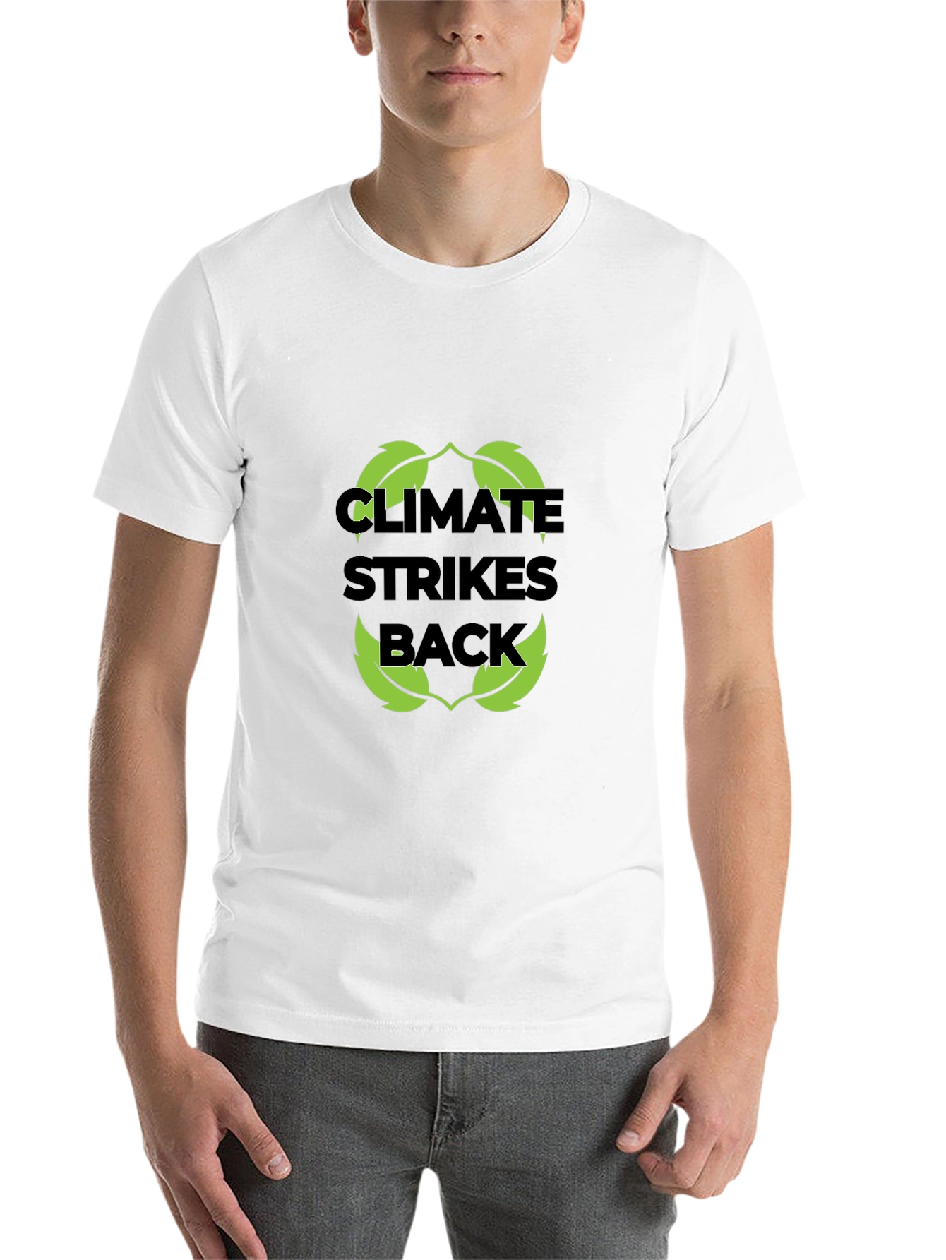 Black Climate Strikes Back T-Shirt - Eco-Friendly Design view 14