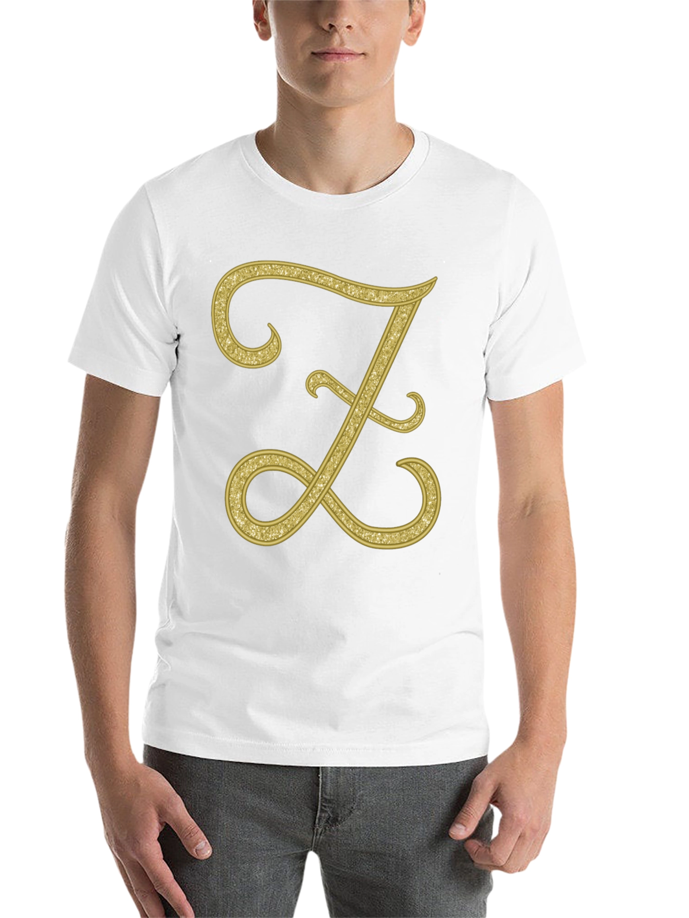 Black Elegant Letter Z T-Shirt - Stylish Initial Tee view 14