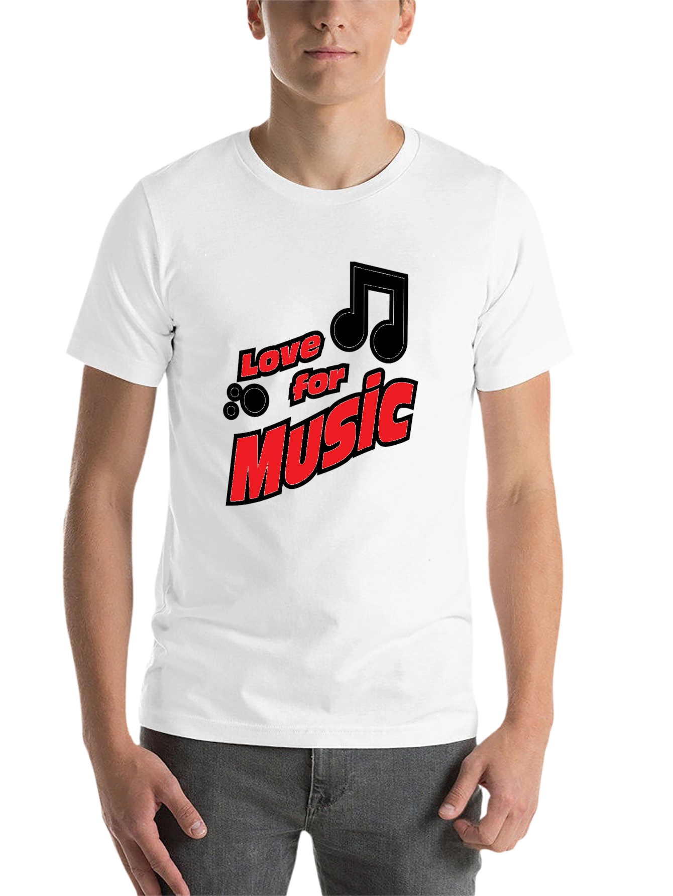 Black Love for Music Black Graphic Tee view 14