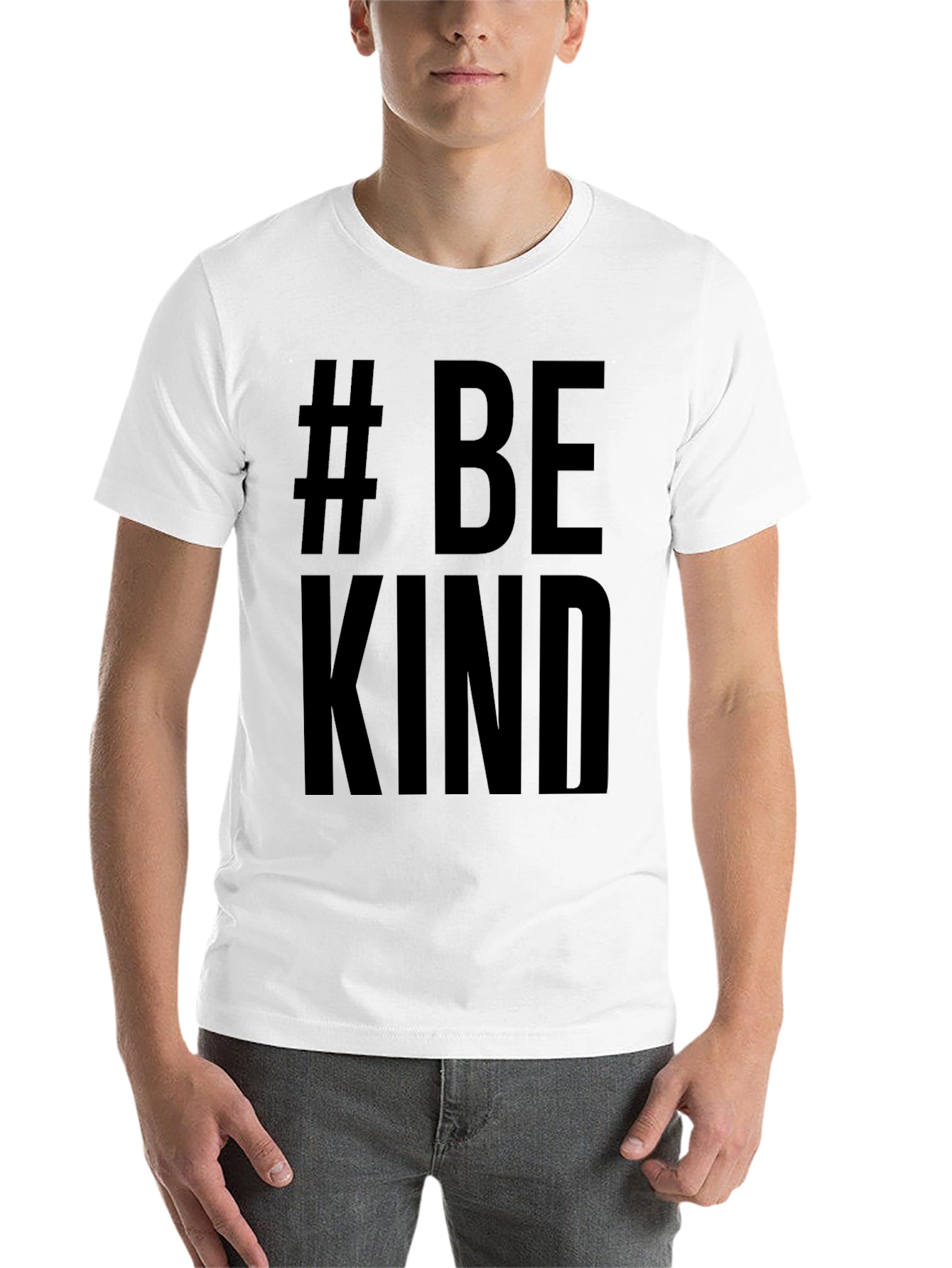 Black # Be Kind Black Graphic T-Shirt - Casual Style view 14