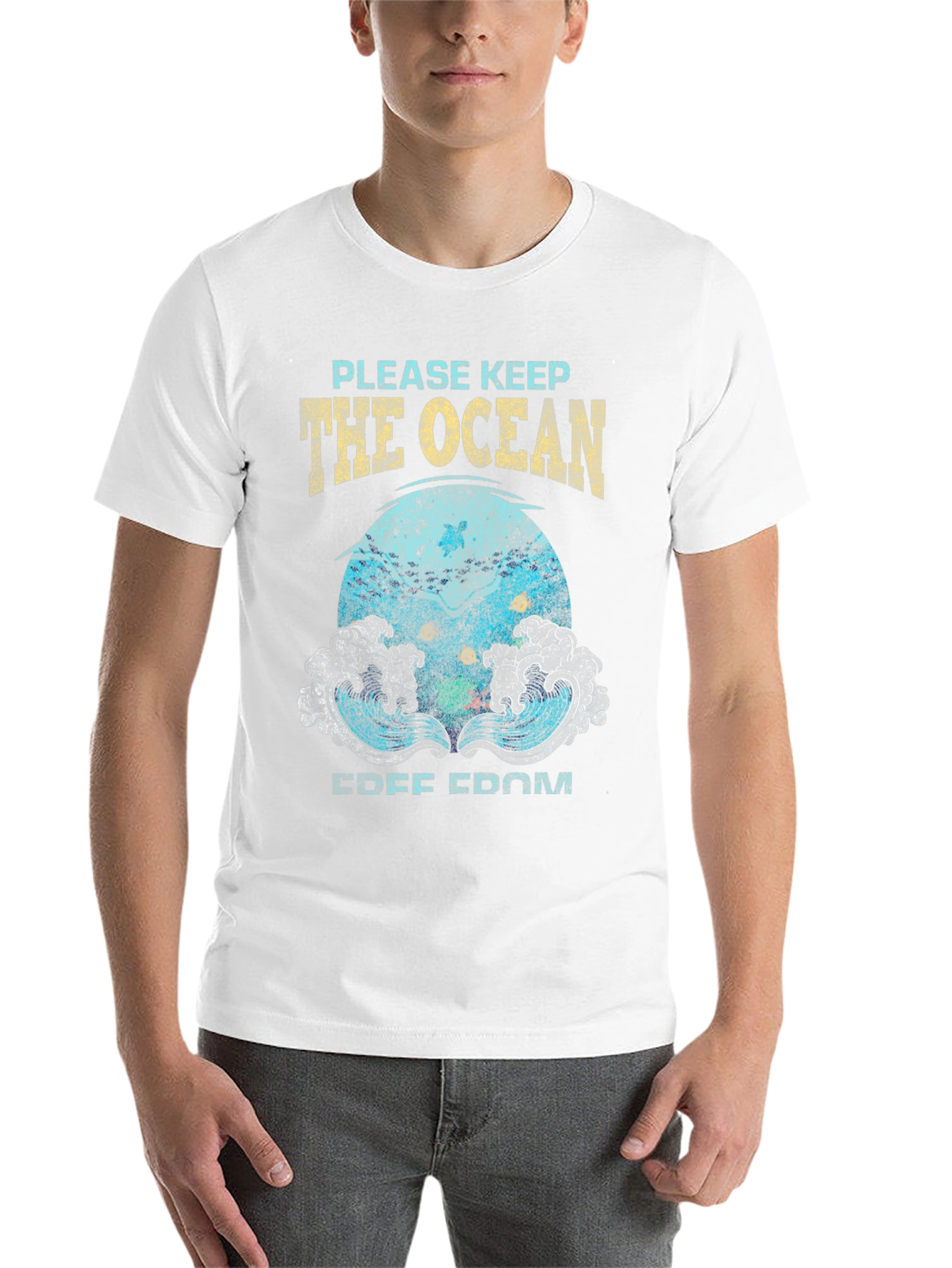 Black Ocean Conservation Graphic Tee view 14