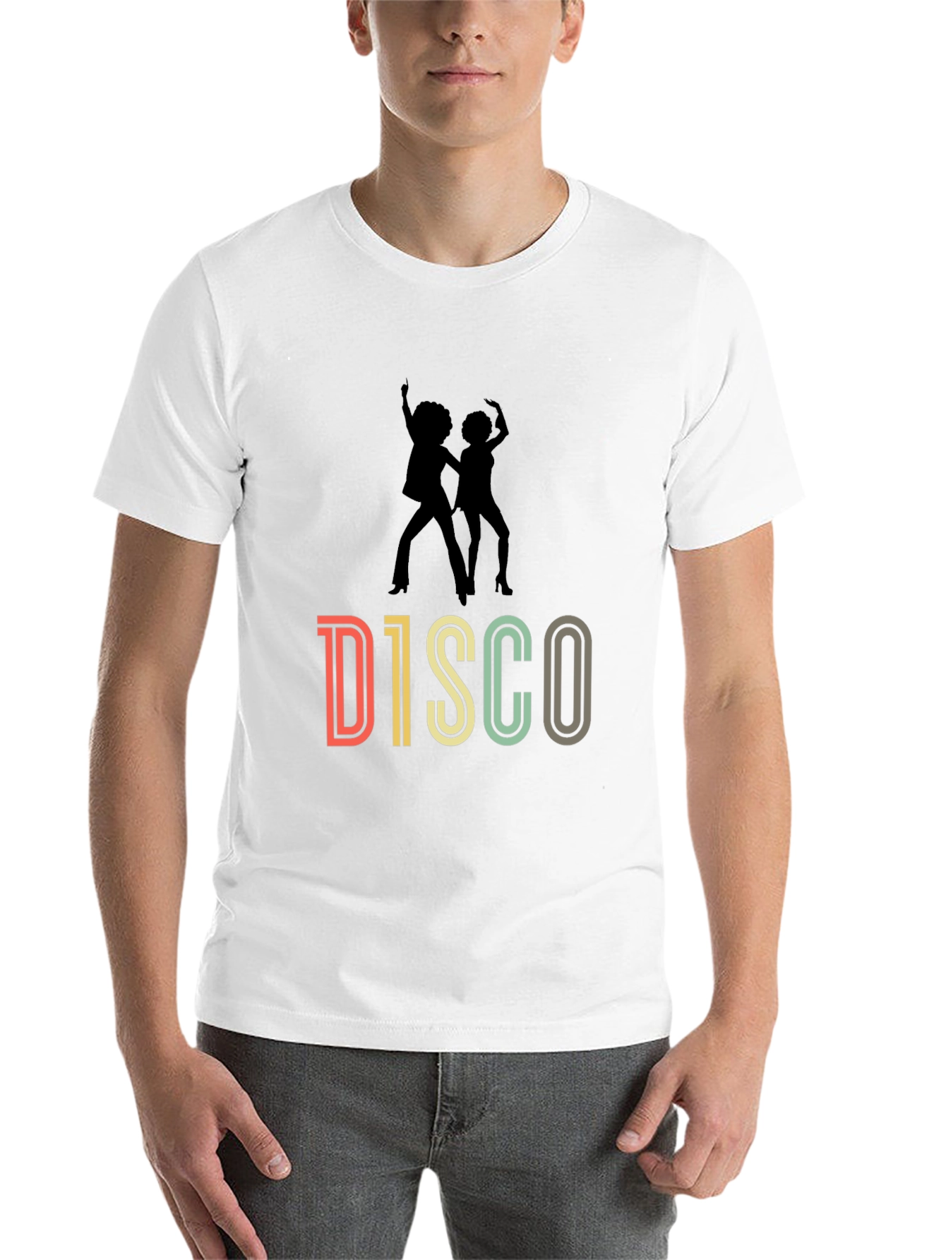 Black Retro Disco T-Shirt - Vintage Dance Design view 14