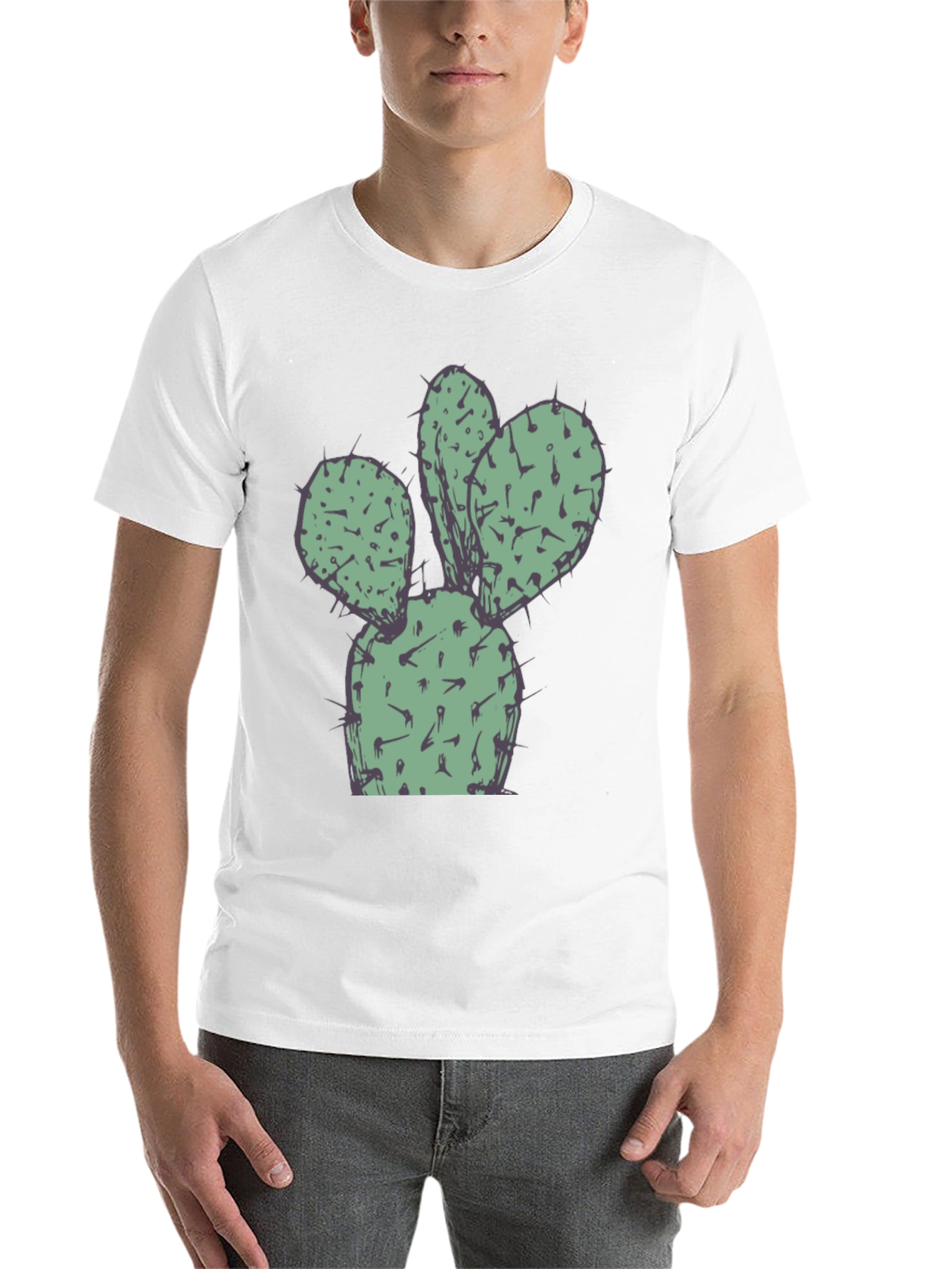 Black Cactus Graphic Tee - Soft & Stylish! view 14