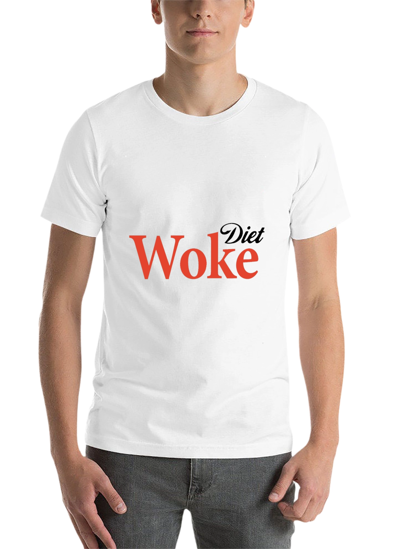 Black Diet Woke Graphic T-Shirt - Black view 14