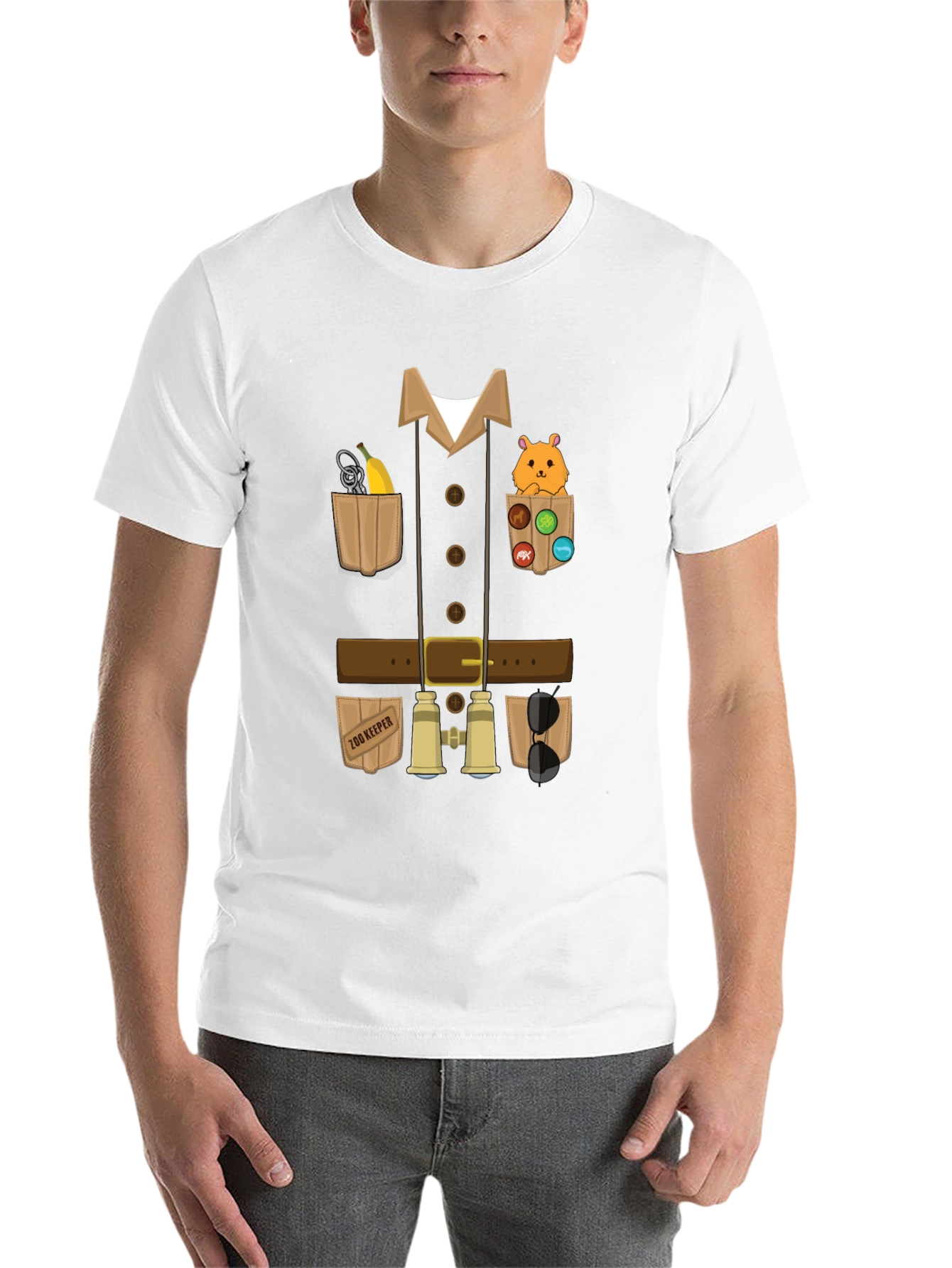 Black Zoo Keeper Costume T-Shirt view 14