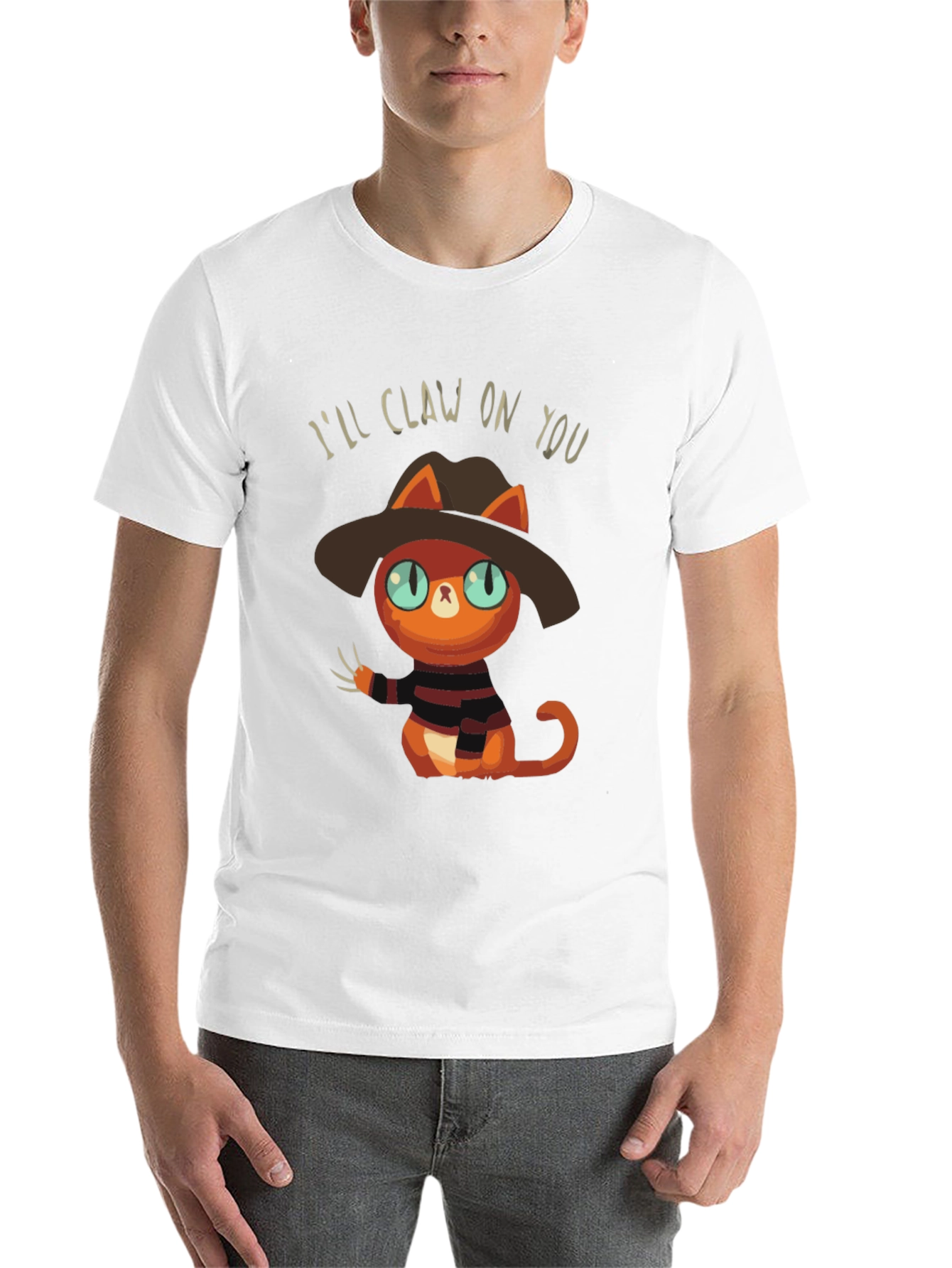 Black I'll Claw On You Cat Graphic Tee view 14