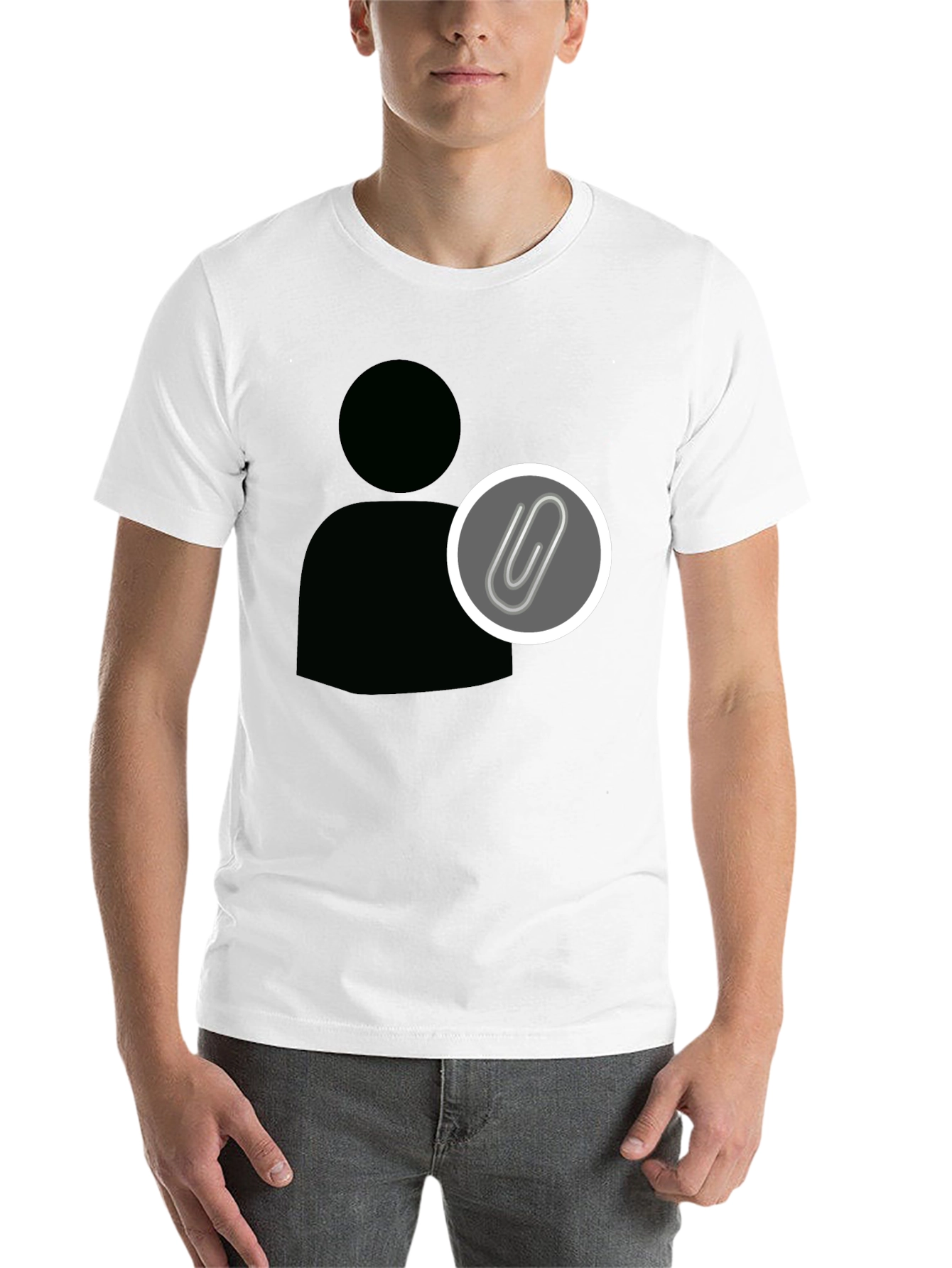 Statement Black Tee - Profile Attachment Design - 14