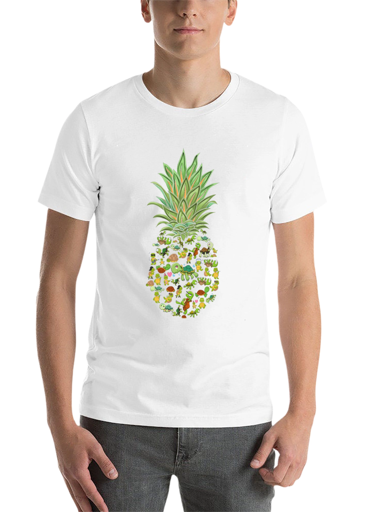 Black Turtle Pineapple Graphic Tee view 14