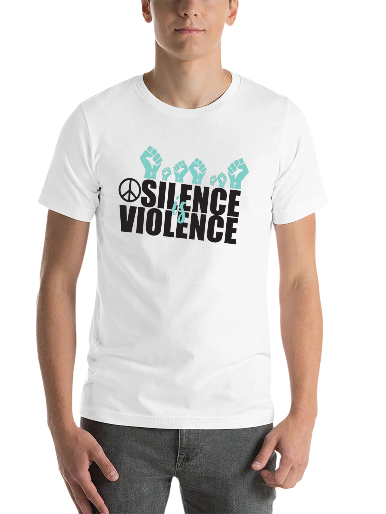 Black Silence is Violence Graphic Tee view 14