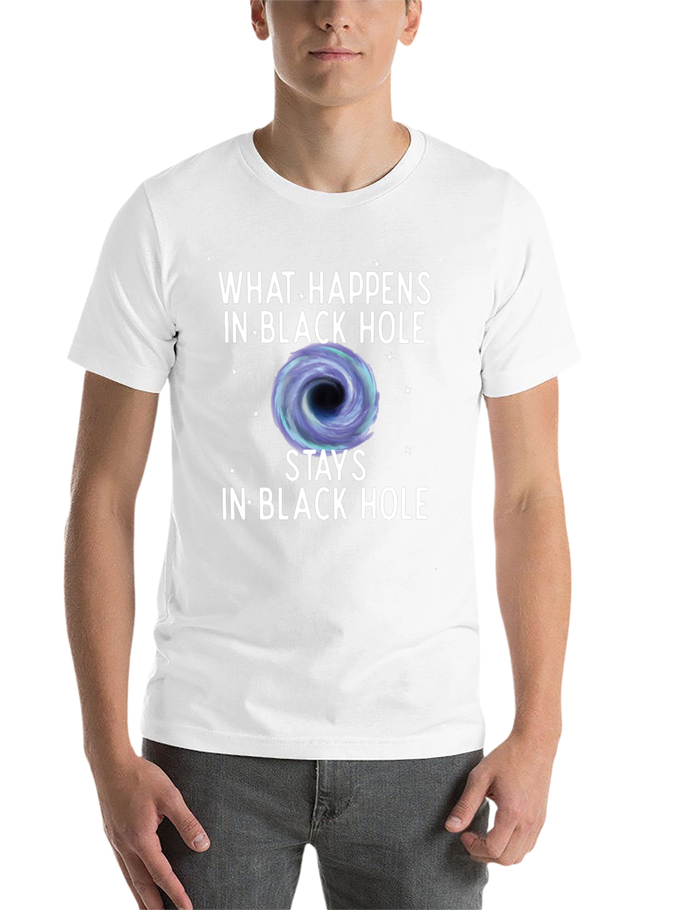 Black Black Hole Graphic Tee - What Happens Stays view 14