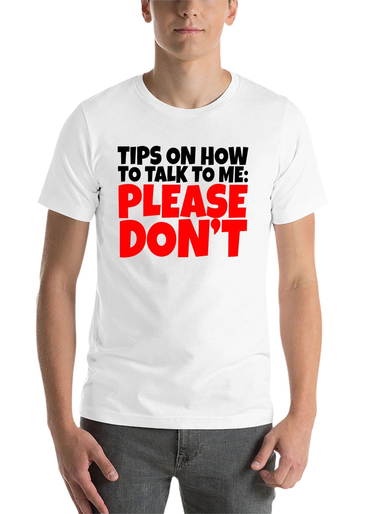 Black Funny Sarcastic Black T-Shirt - Please Don't Talk to Me view 14