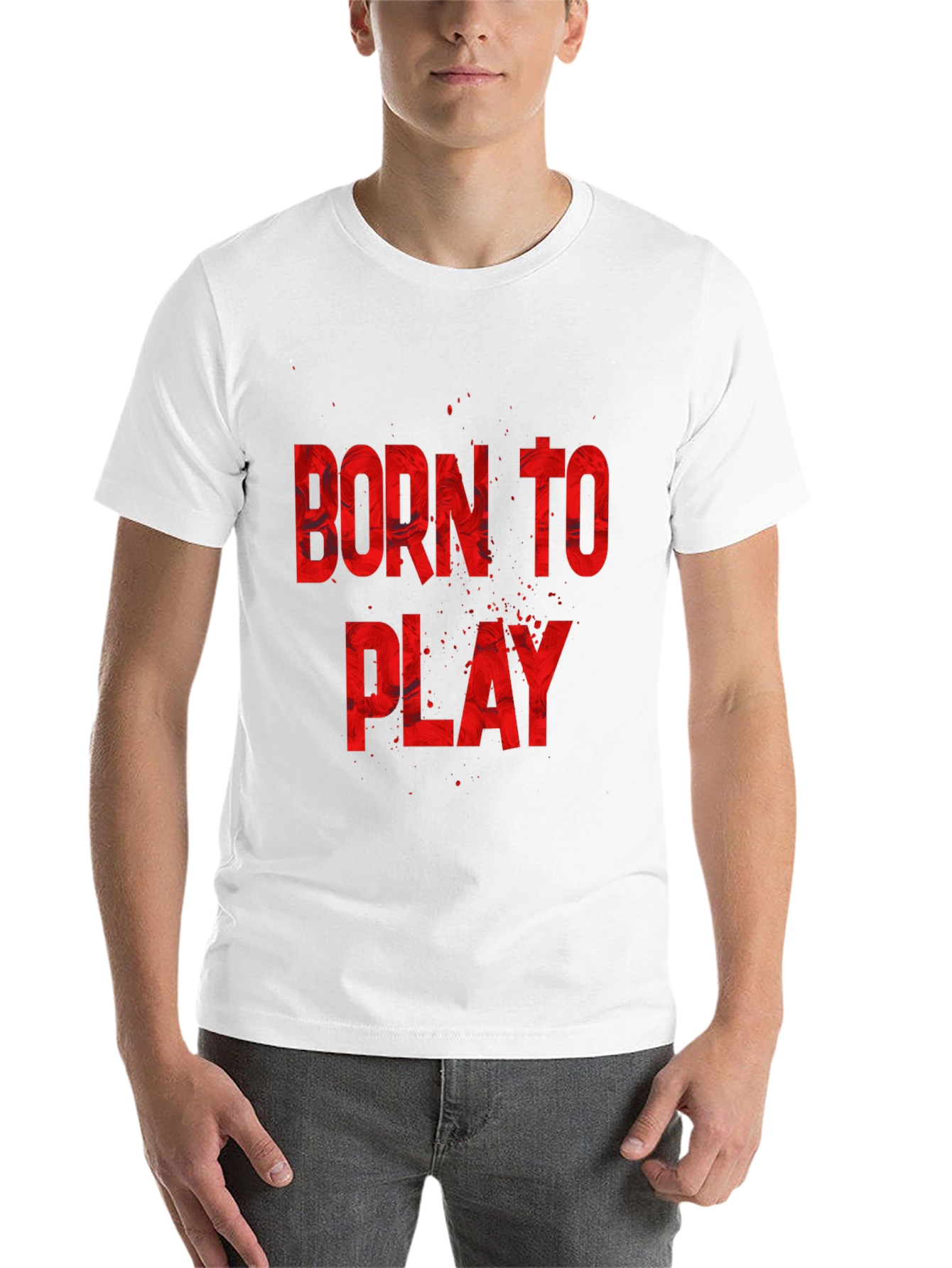 Black Born to Play Graphic Tee view 14