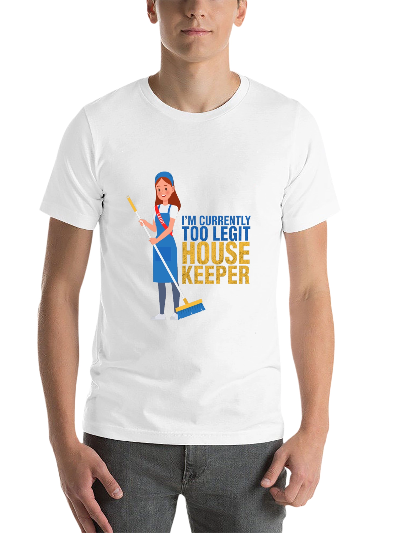 Black Too Legit Housekeeper T-Shirt view 14