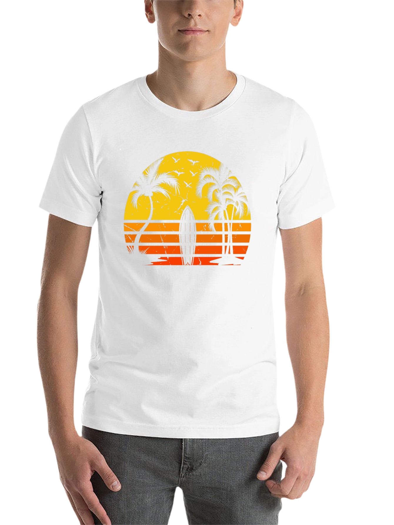 Retro Sunset Surf T-Shirt - 14