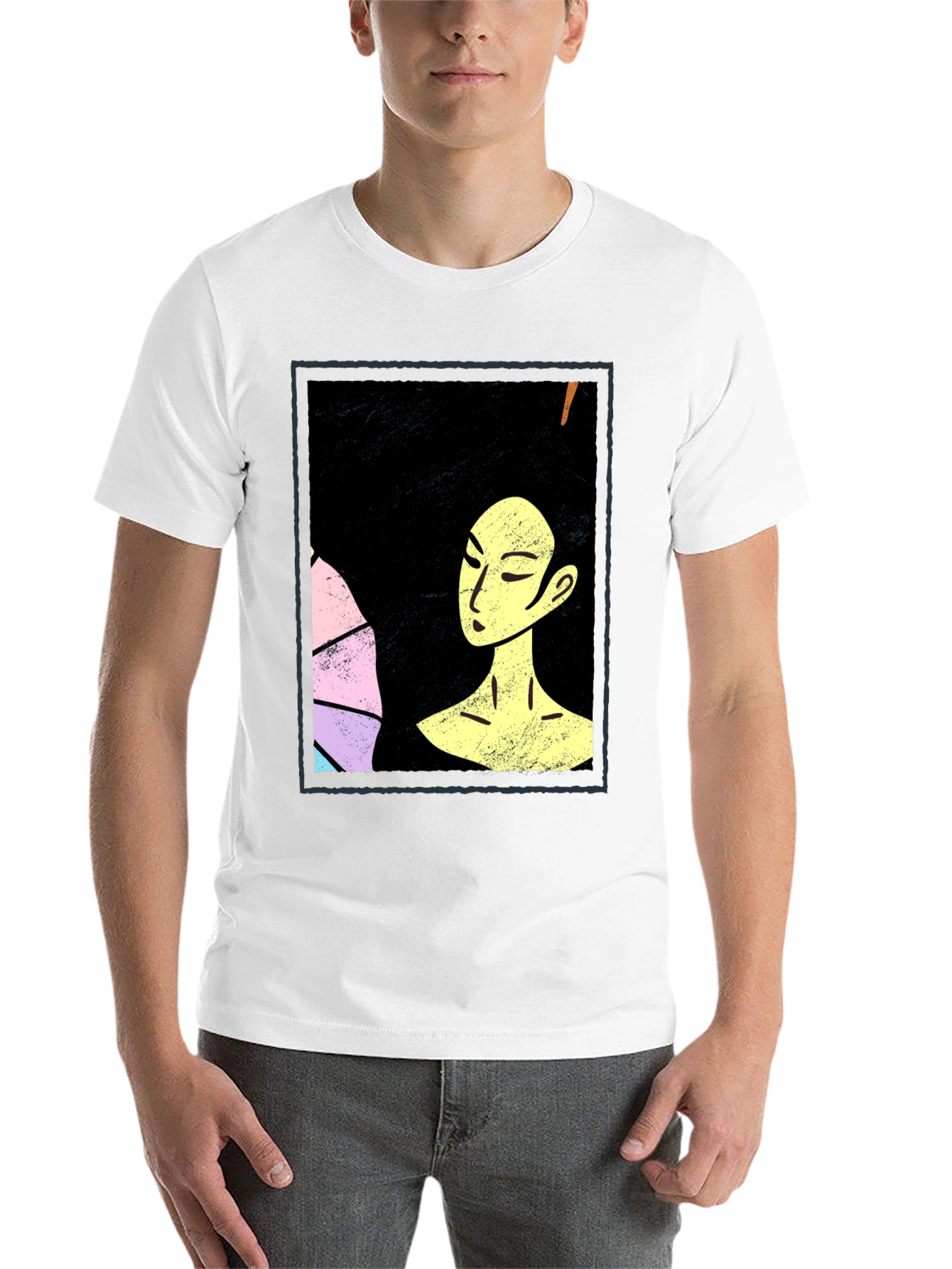 Black Artistic Afro Woman Graphic Tee view 14