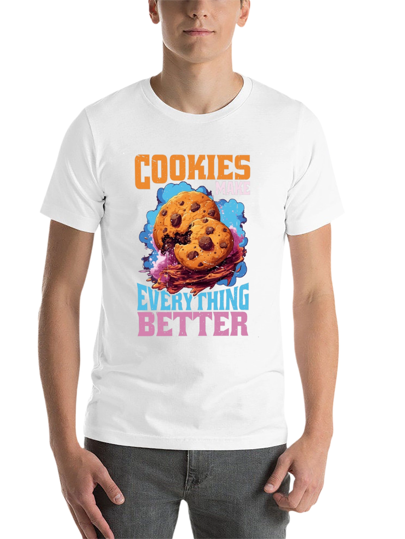 Black Cookies Make Everything Better Graphic T-Shirt view 14