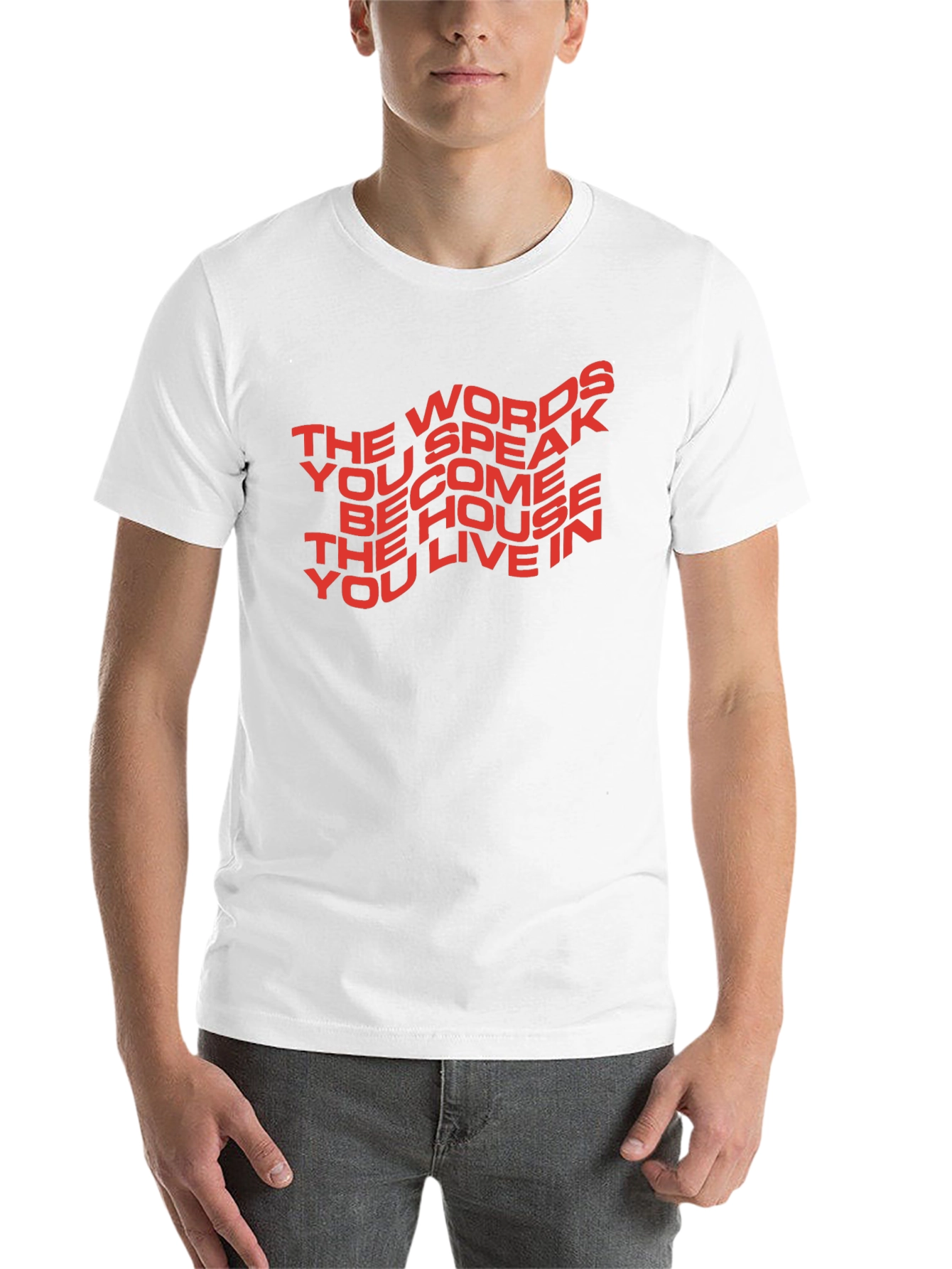 Black Motivational T-Shirt: The Words You Speak view 14