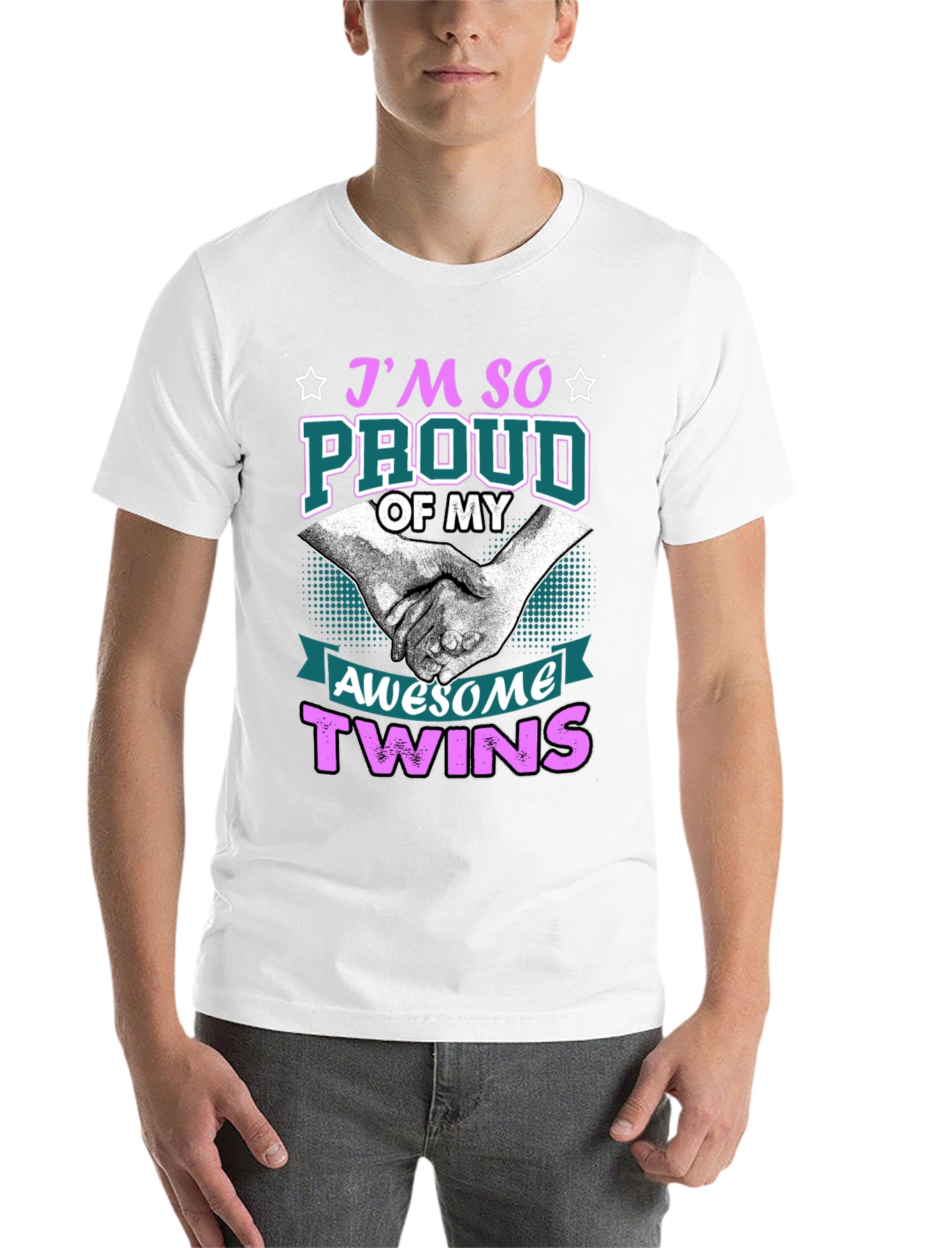Black Proud Twins T-Shirt - Awesome Design! view 14