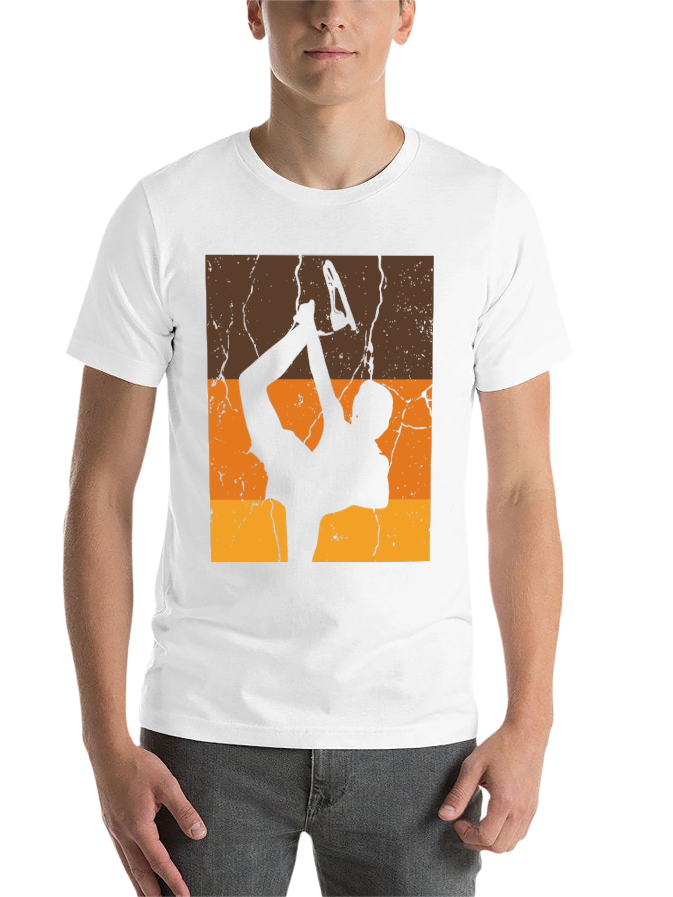 Black Retro Figure Skating T-Shirt view 14